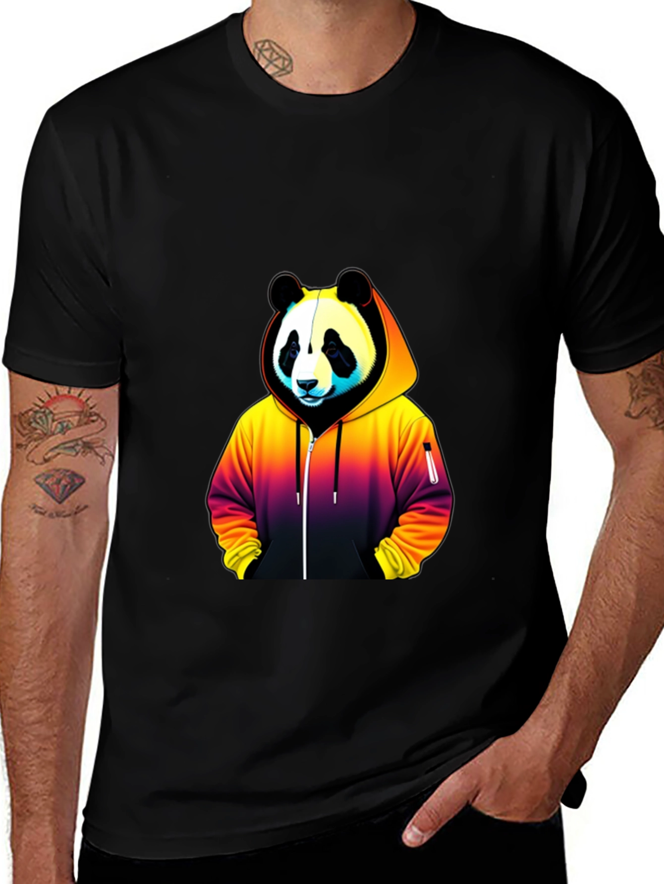 Panda Hoodie T-Shirt