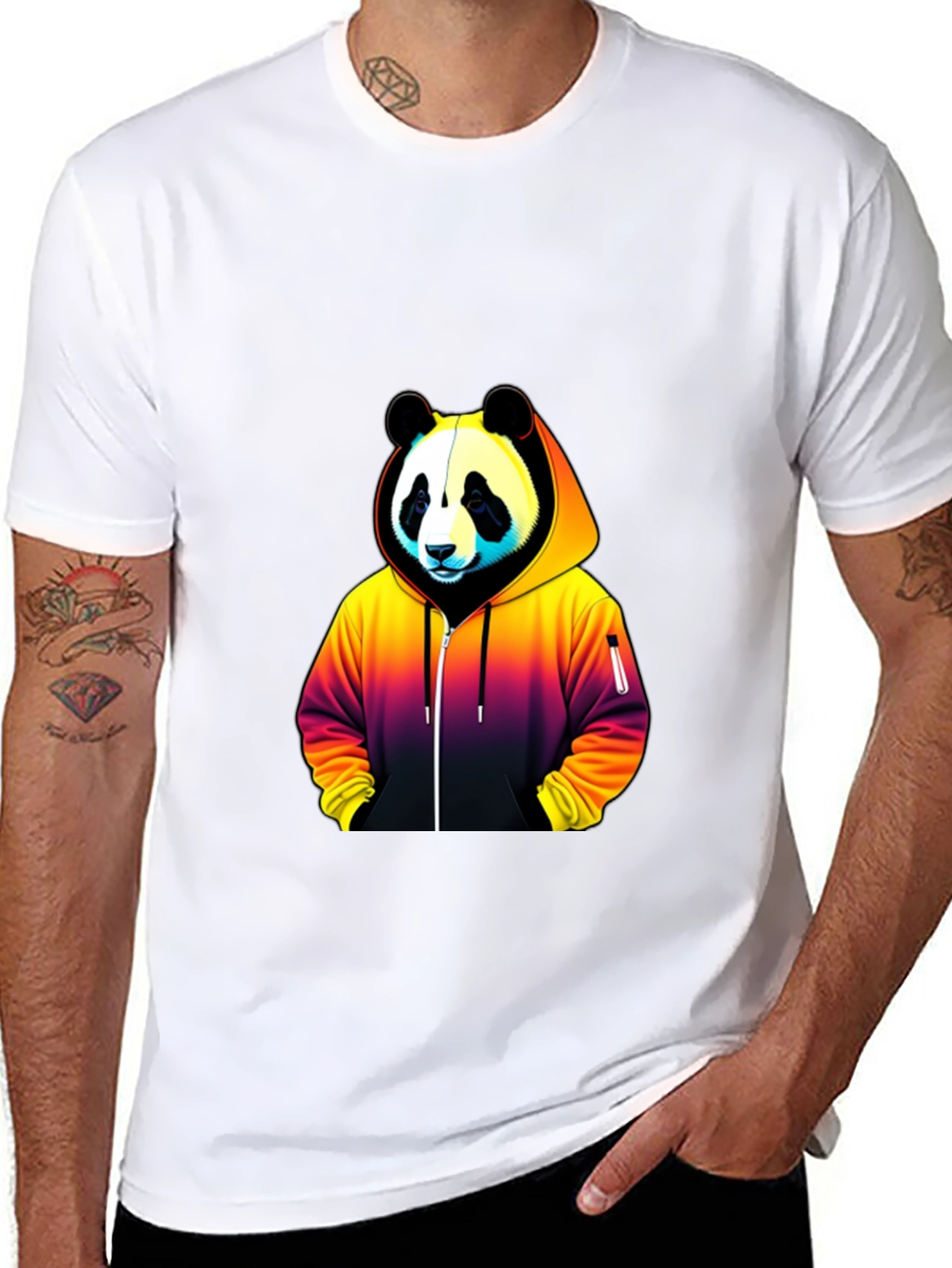 Panda Hoodie T-Shirt