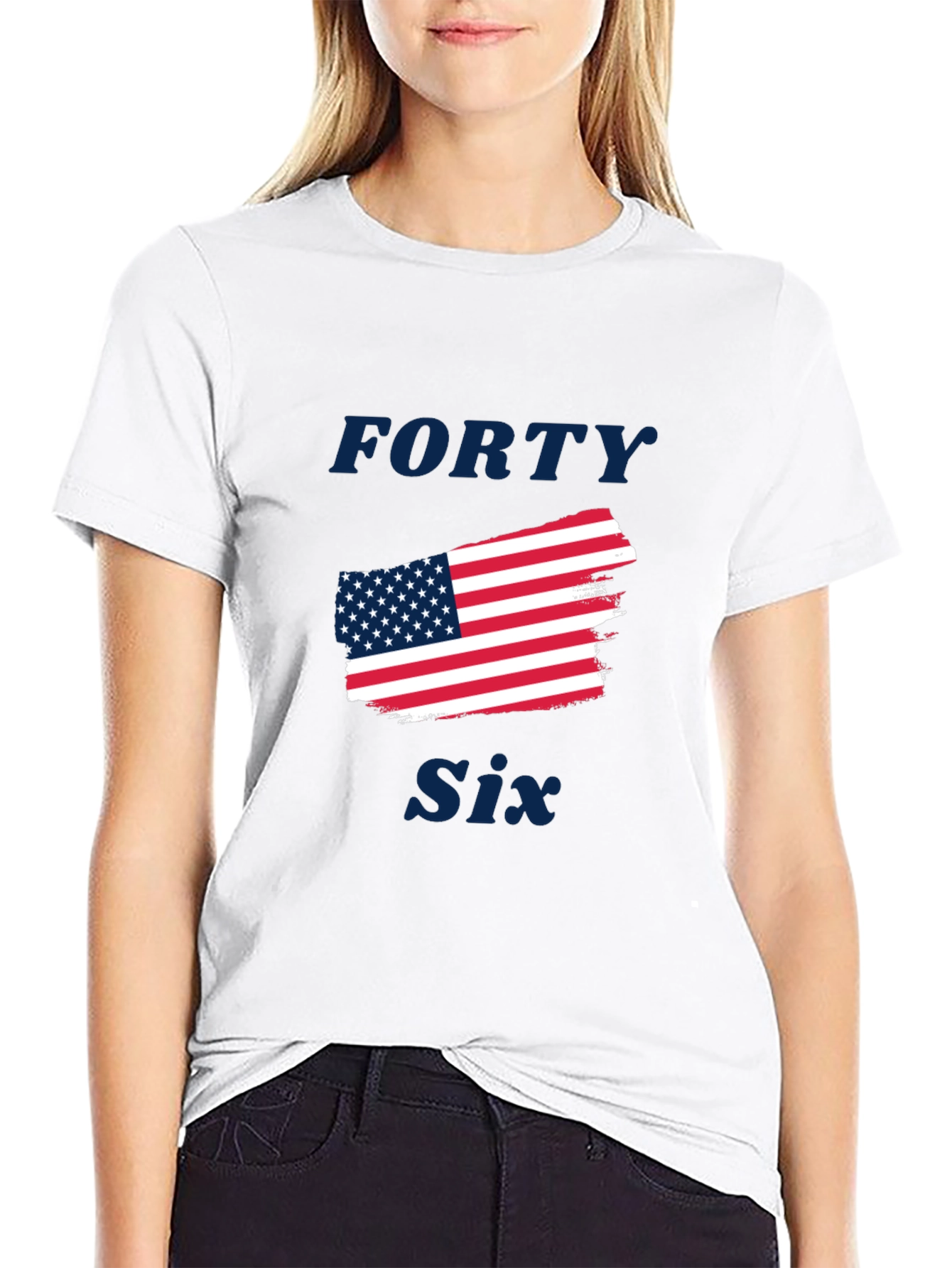 Forty Six American Flag Graphic Tee