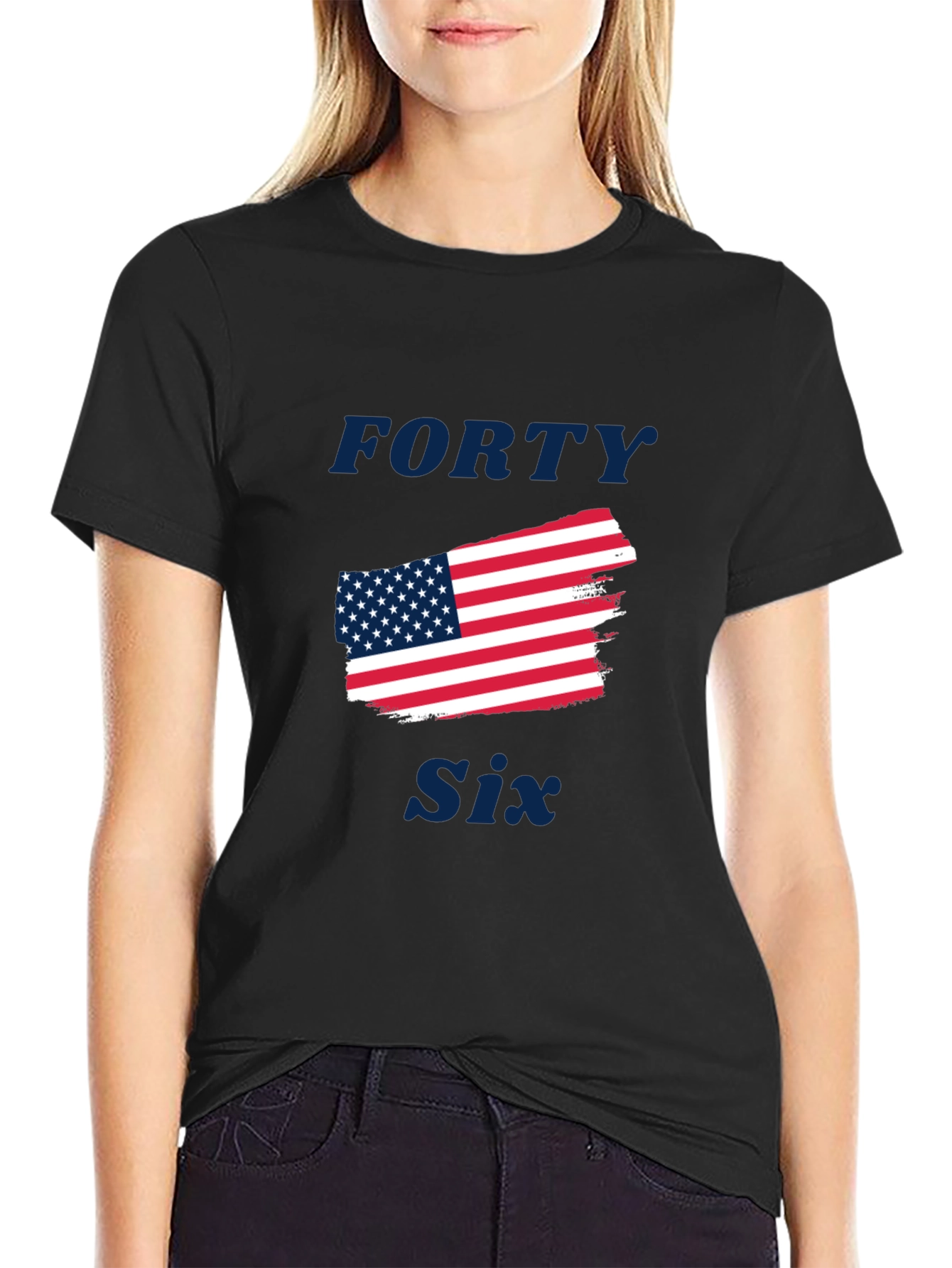 Forty Six American Flag Graphic Tee