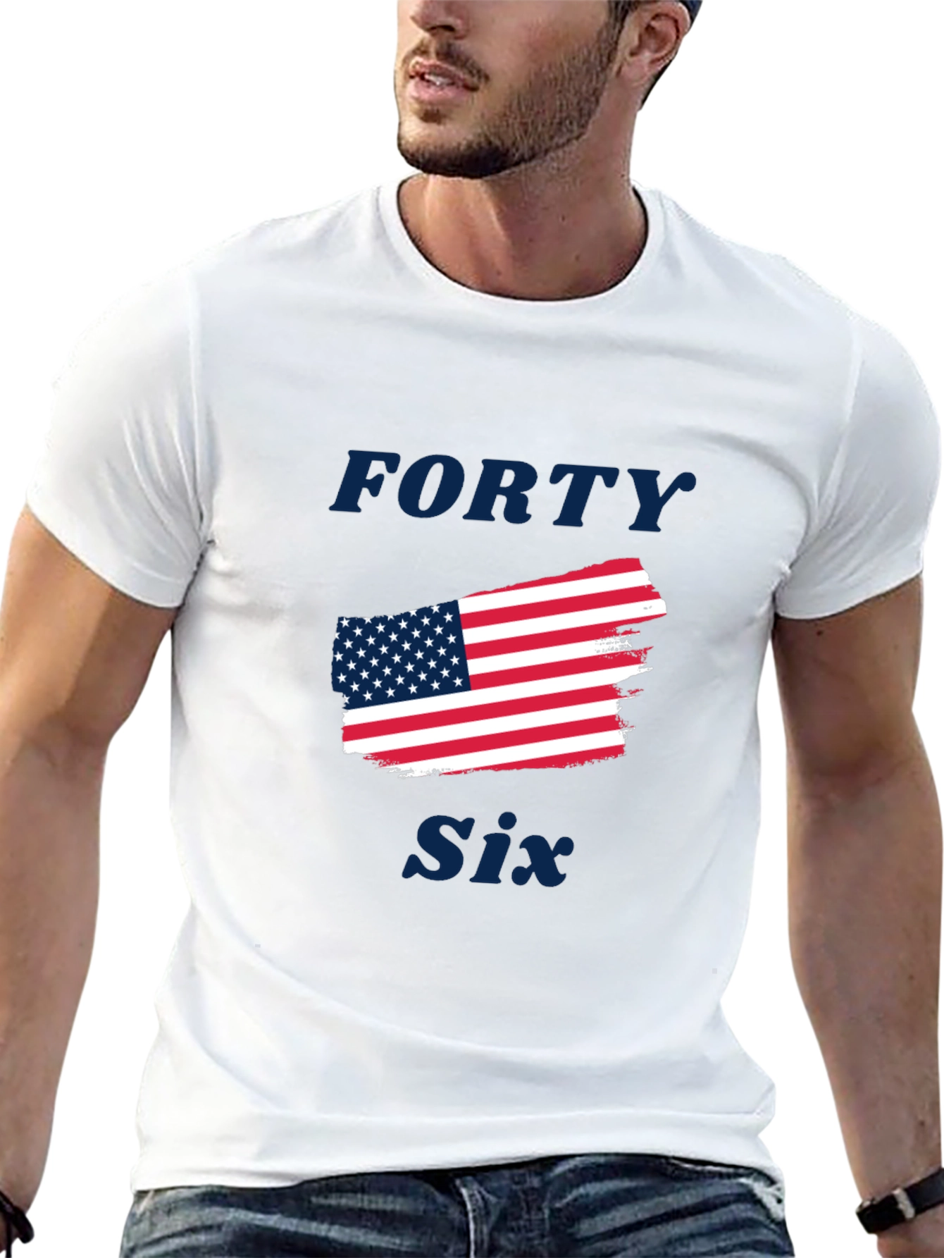 Forty Six American Flag Graphic Tee
