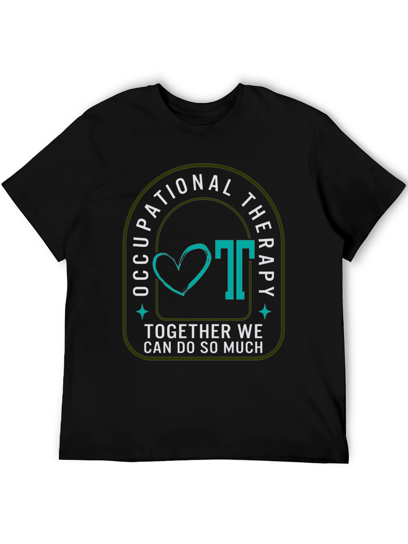 Occupational Therapy Graphic Tee - Teal Heart Design