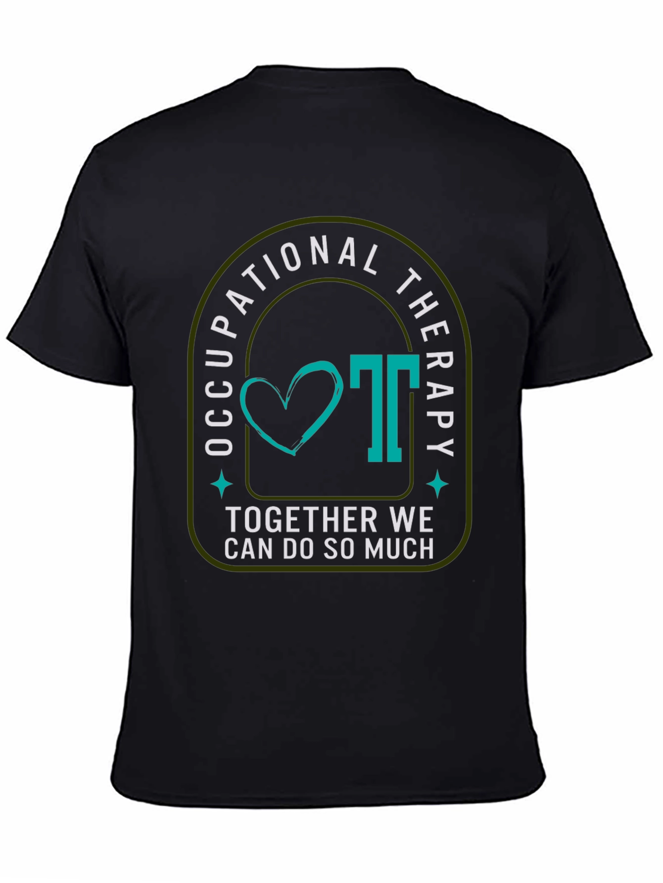 Occupational Therapy Graphic Tee - Teal Heart Design