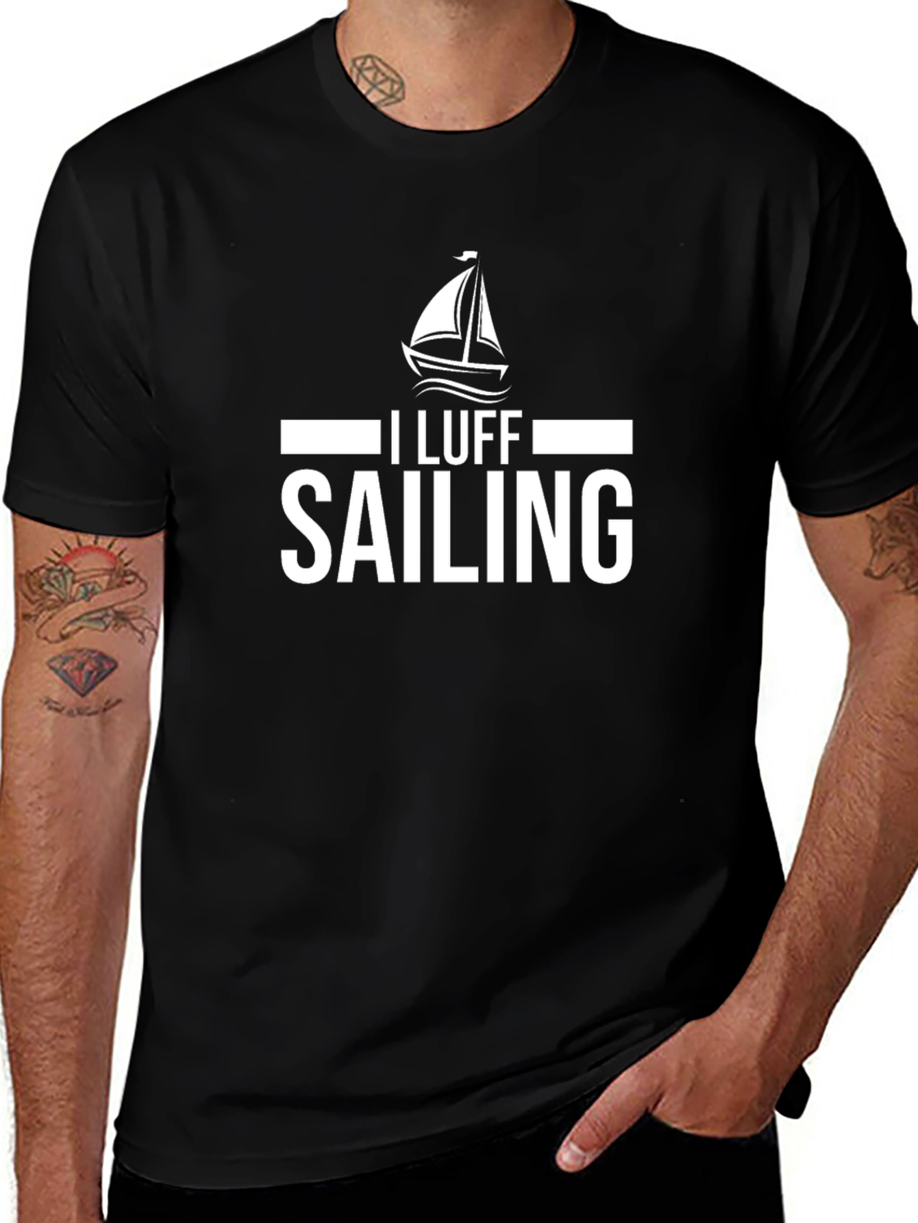 I Luff Sailing T-Shirt - Nautical Design