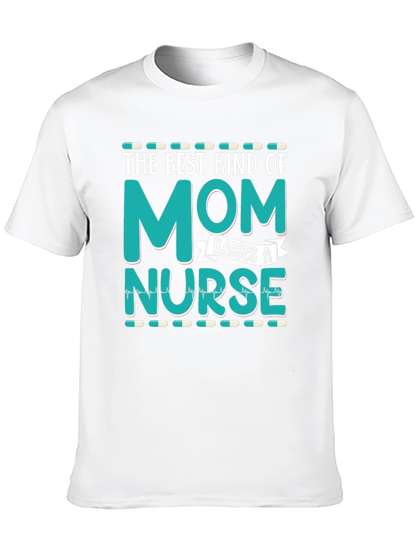 Best Kind of Mom Raises a Nurse Black T-Shirt
