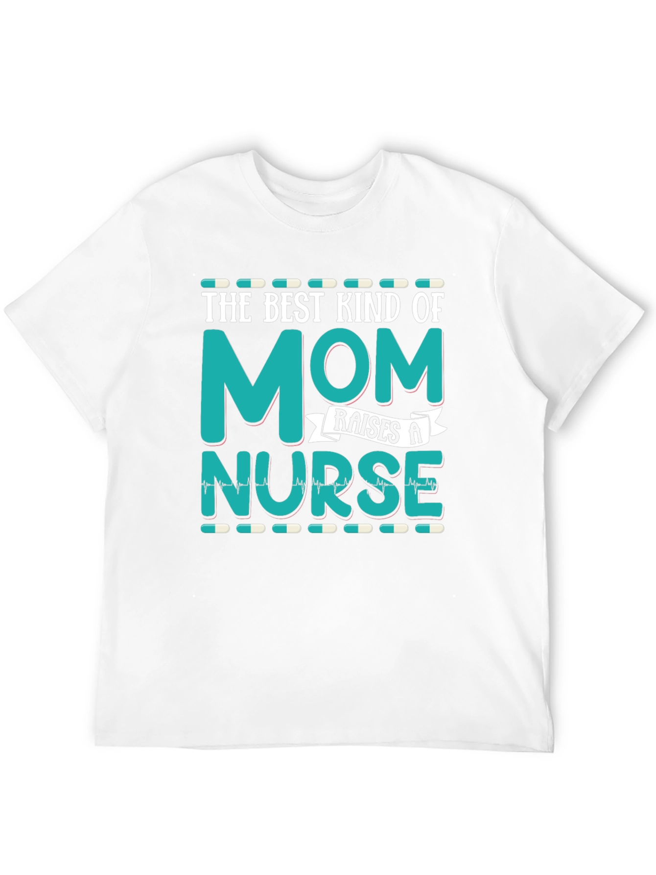 Best Kind of Mom Raises a Nurse Black T-Shirt