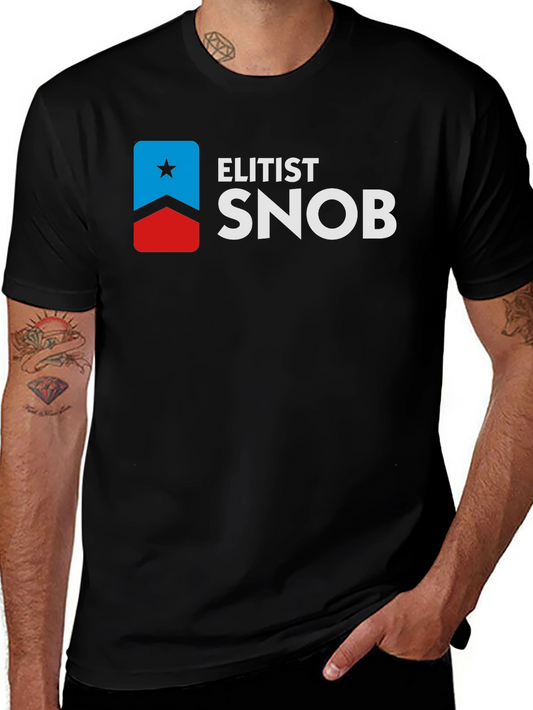 Elitist Snob Graphic Tee - Black