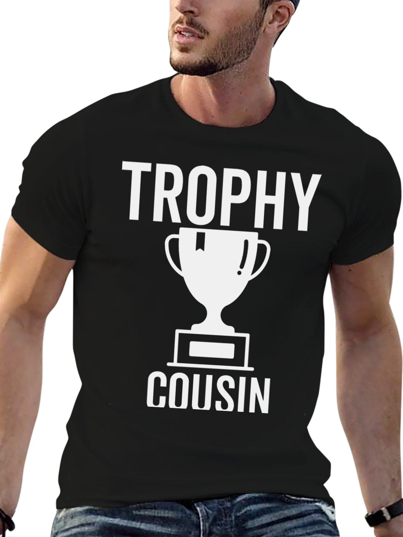 Trophy Cousin Graphic T-Shirt - Black