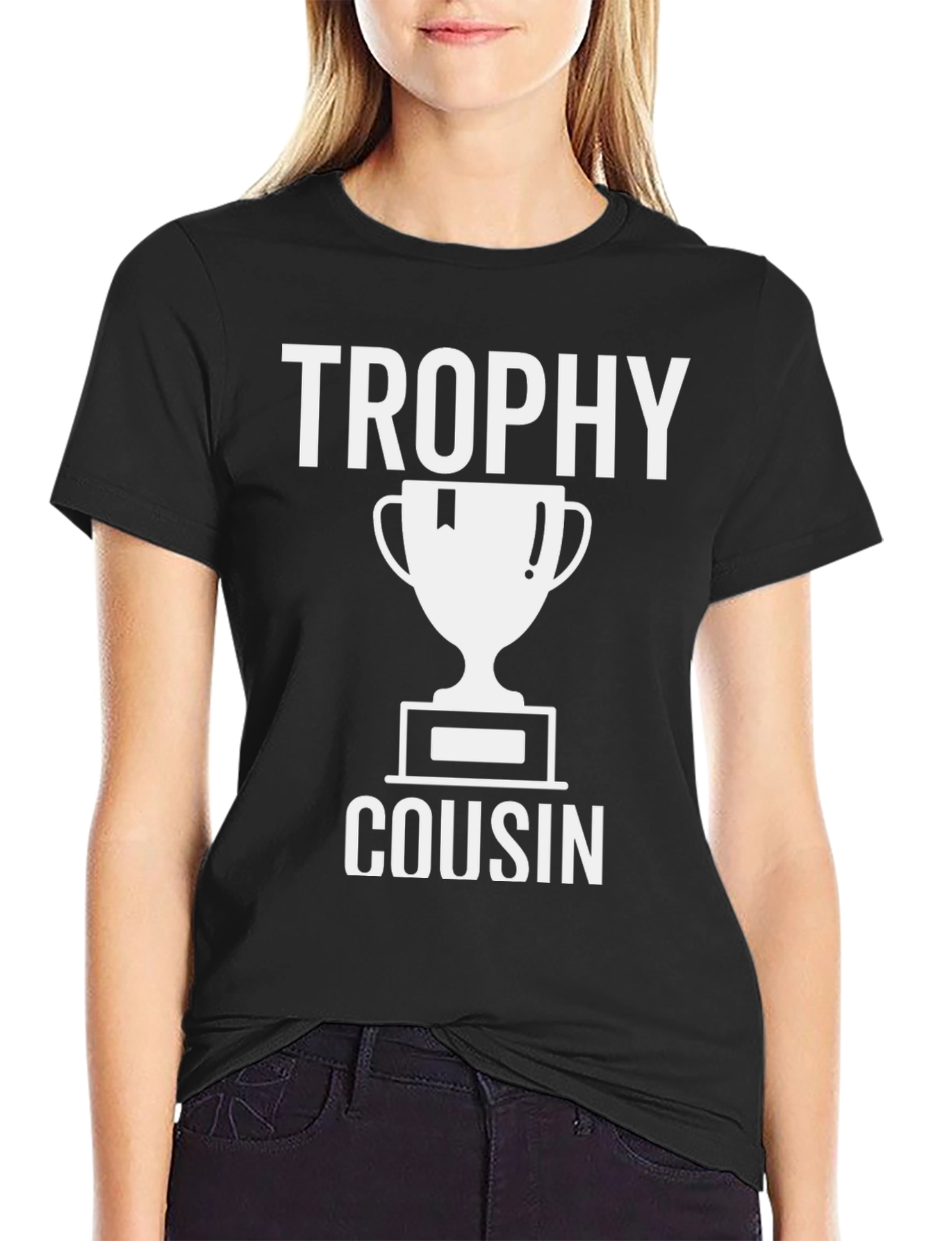 Trophy Cousin Graphic T-Shirt - Black