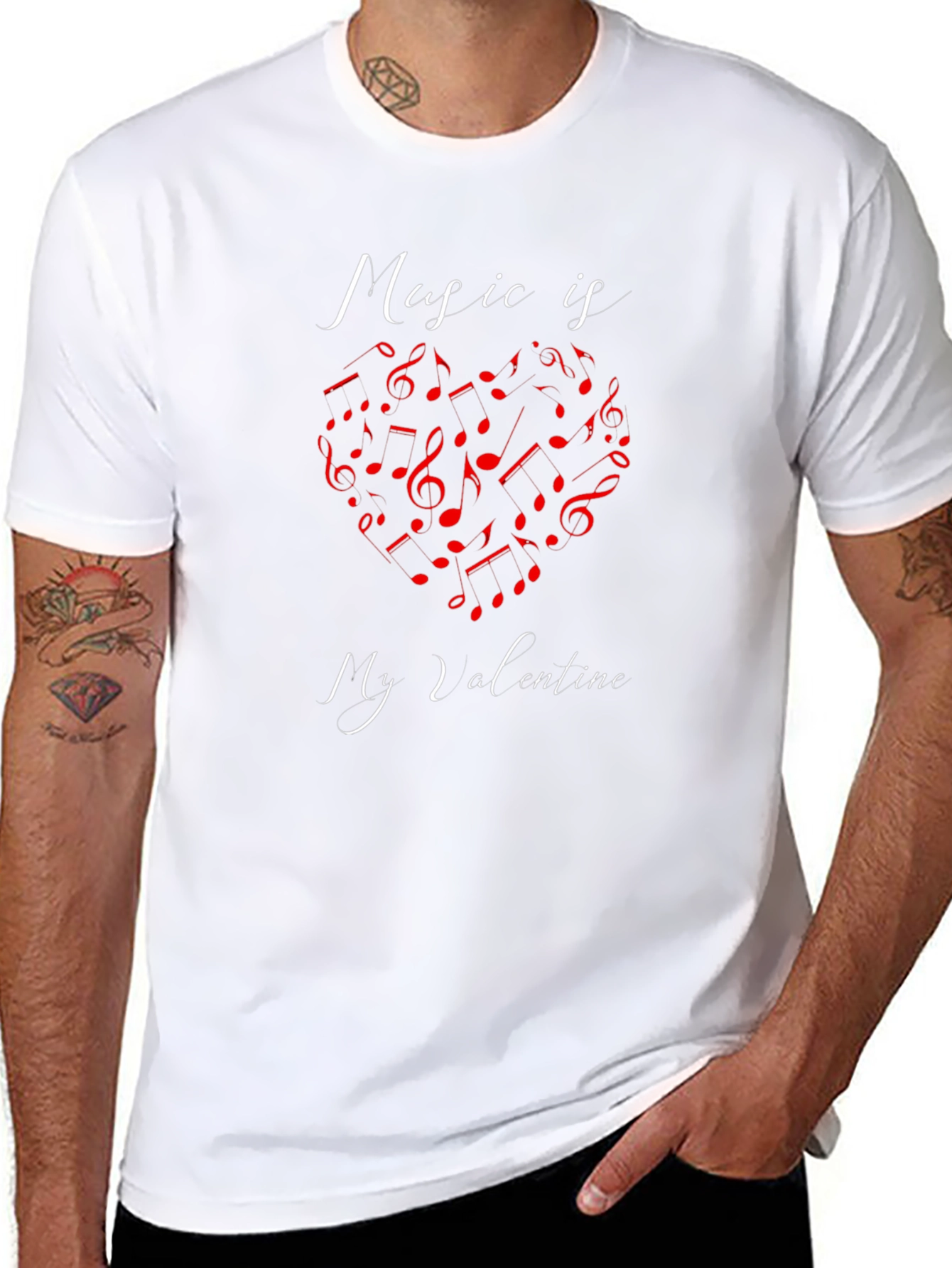 Music Is My Valentine Graphic Tee