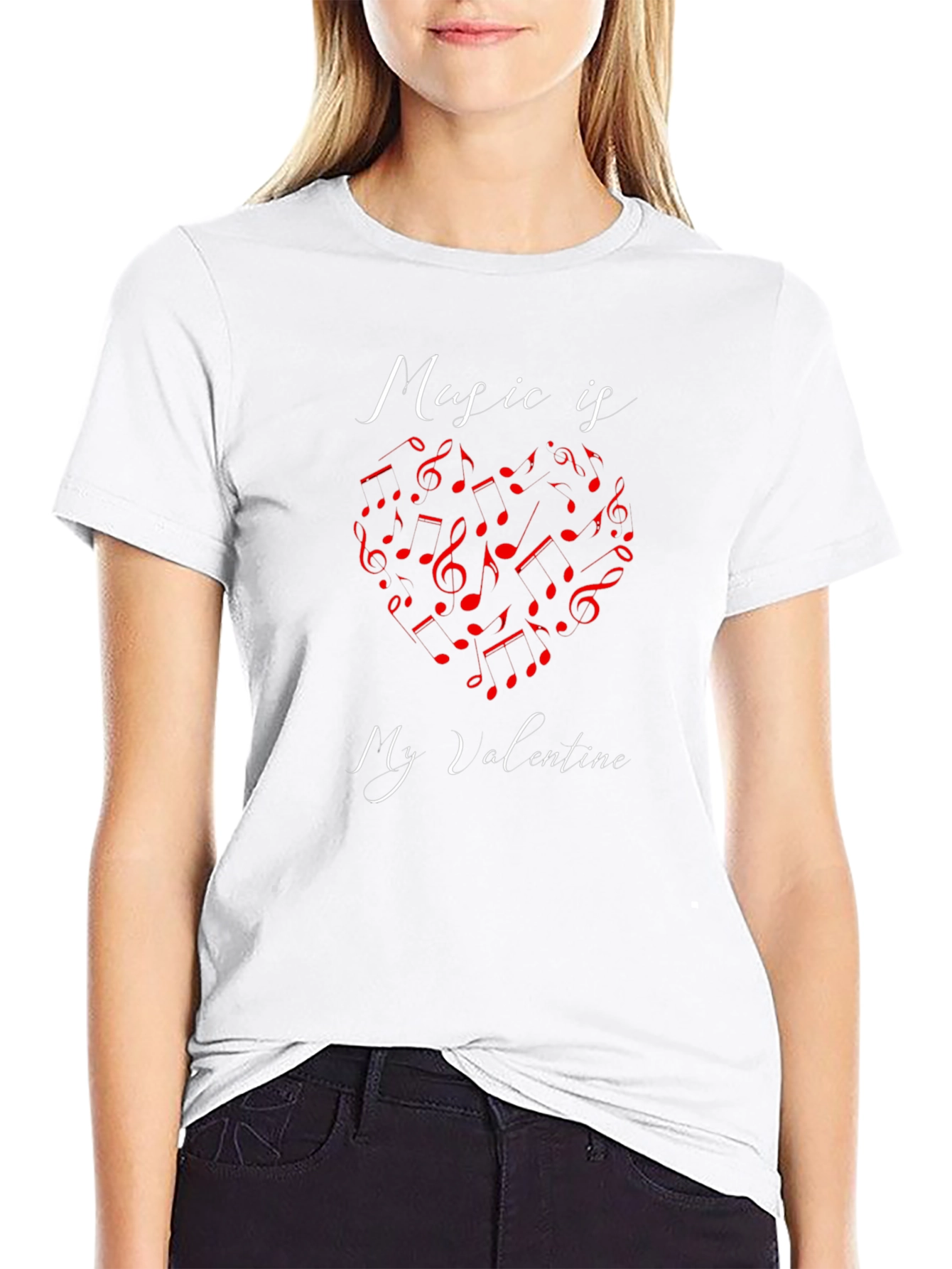 Music Is My Valentine Graphic Tee