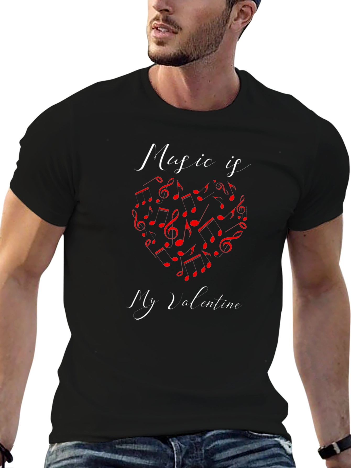 Music Is My Valentine Graphic Tee