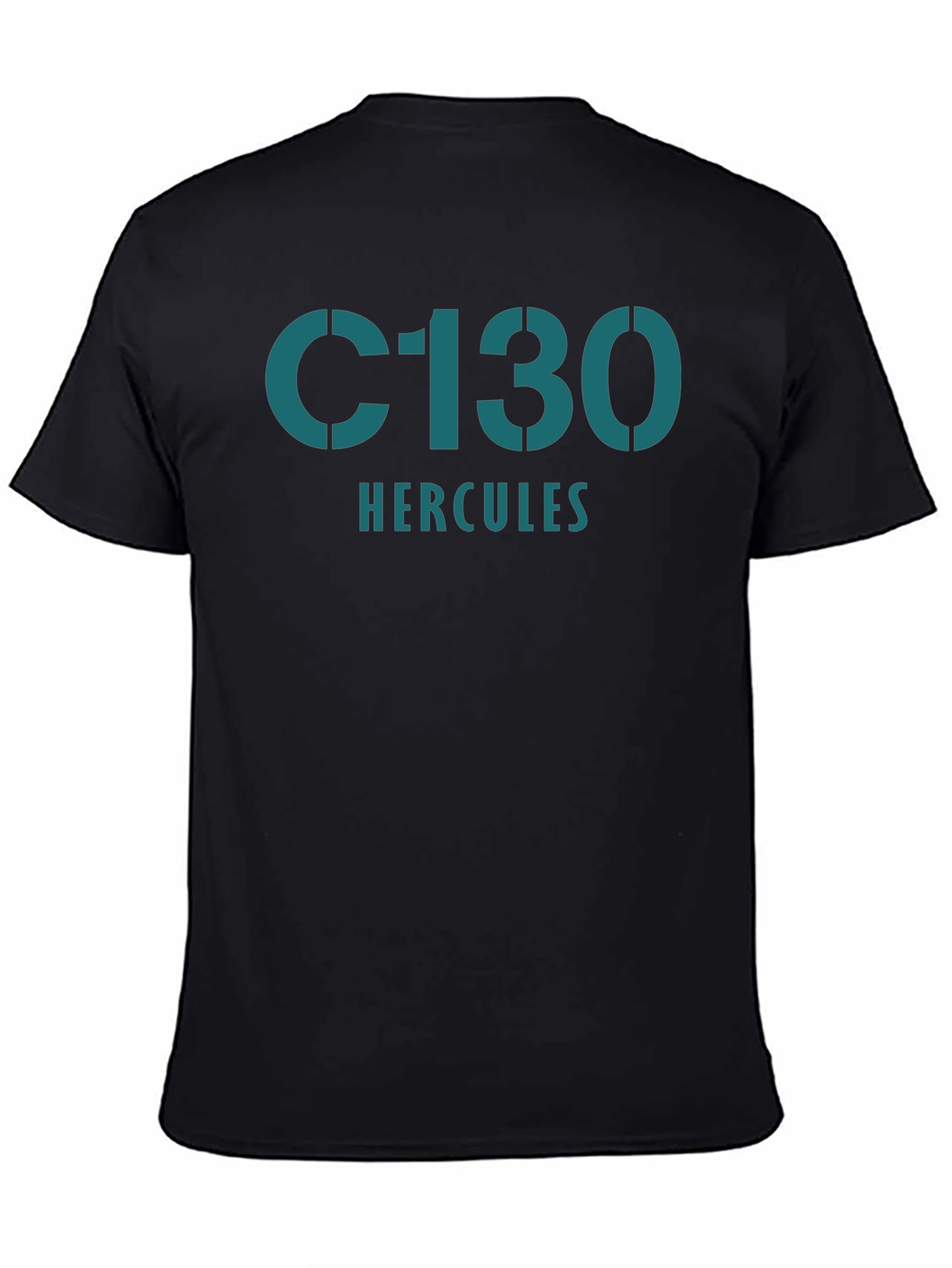 C-130 Hercules Graphic Tee - Black Cotton T-Shirt