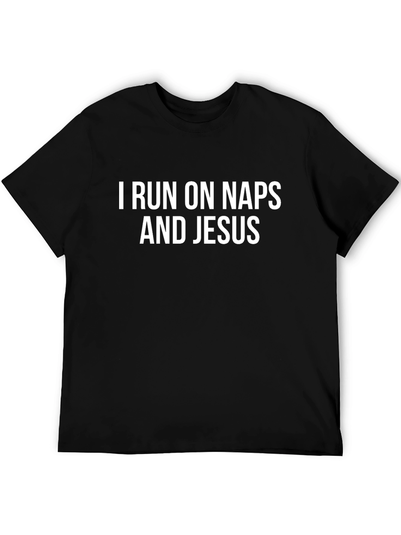 Naps and Jesus Graphic Tee - Black T-Shirt