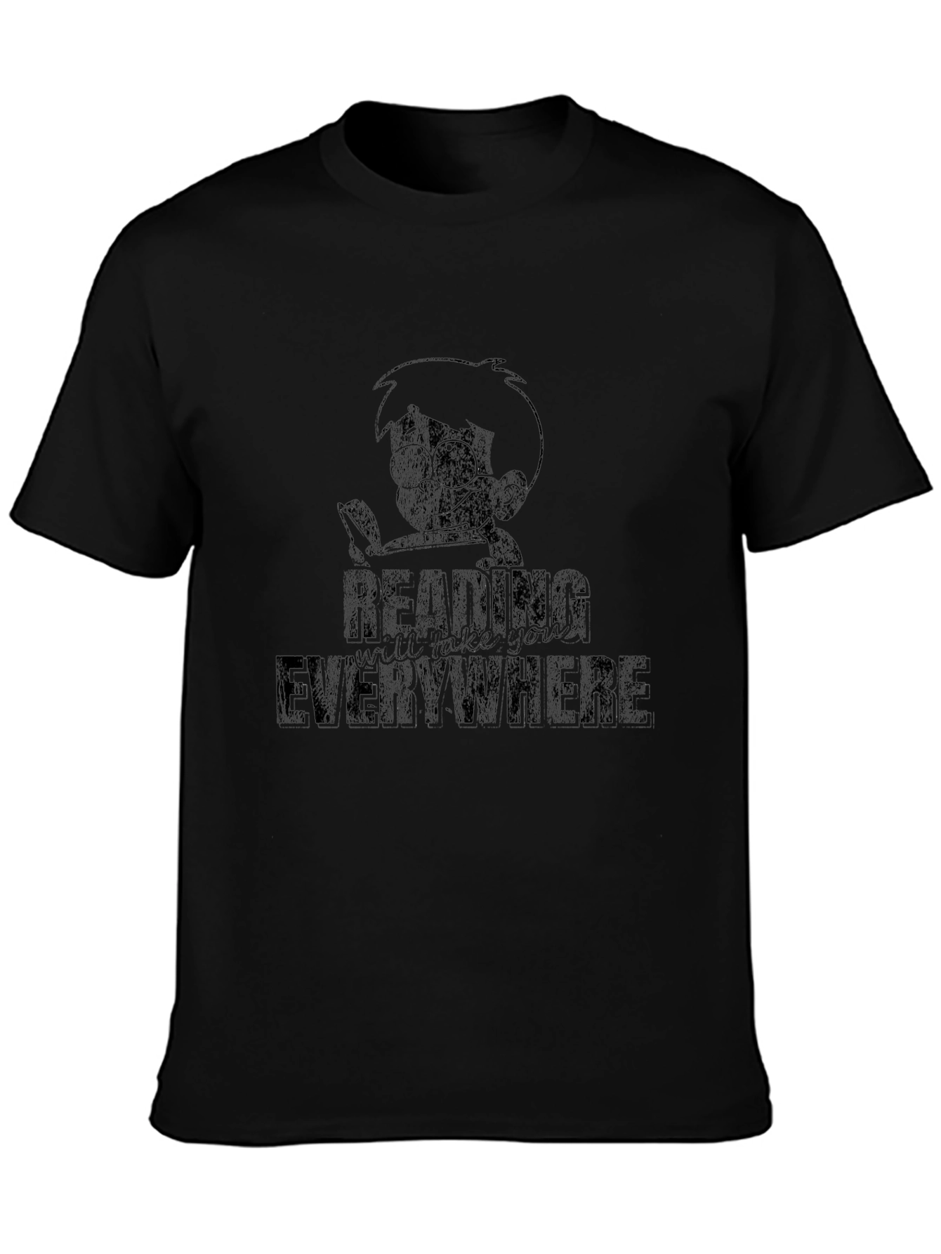 Reading Everywhere Black T-Shirt