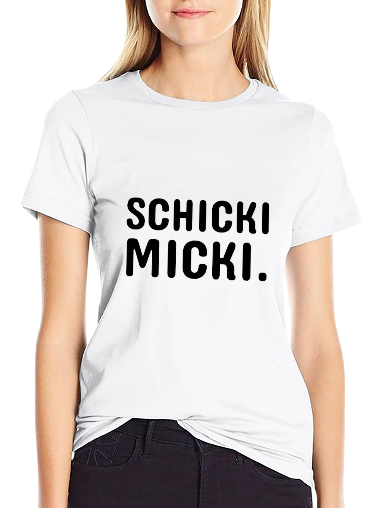 Schicki Micki Graphic Tee - Stylish Black T-Shirt