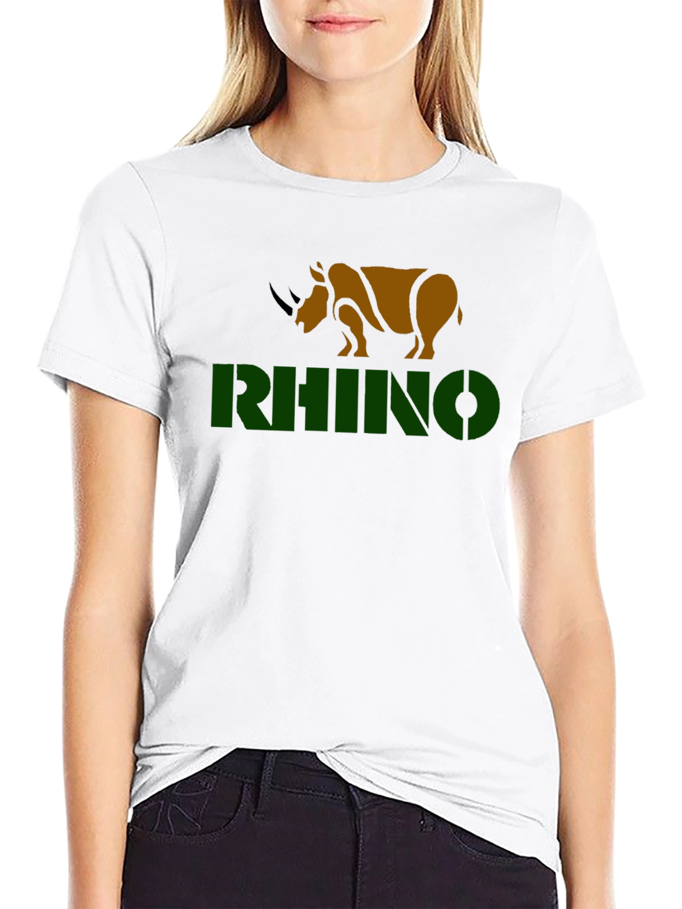 Rhino Graphic T-Shirt - Black Tee