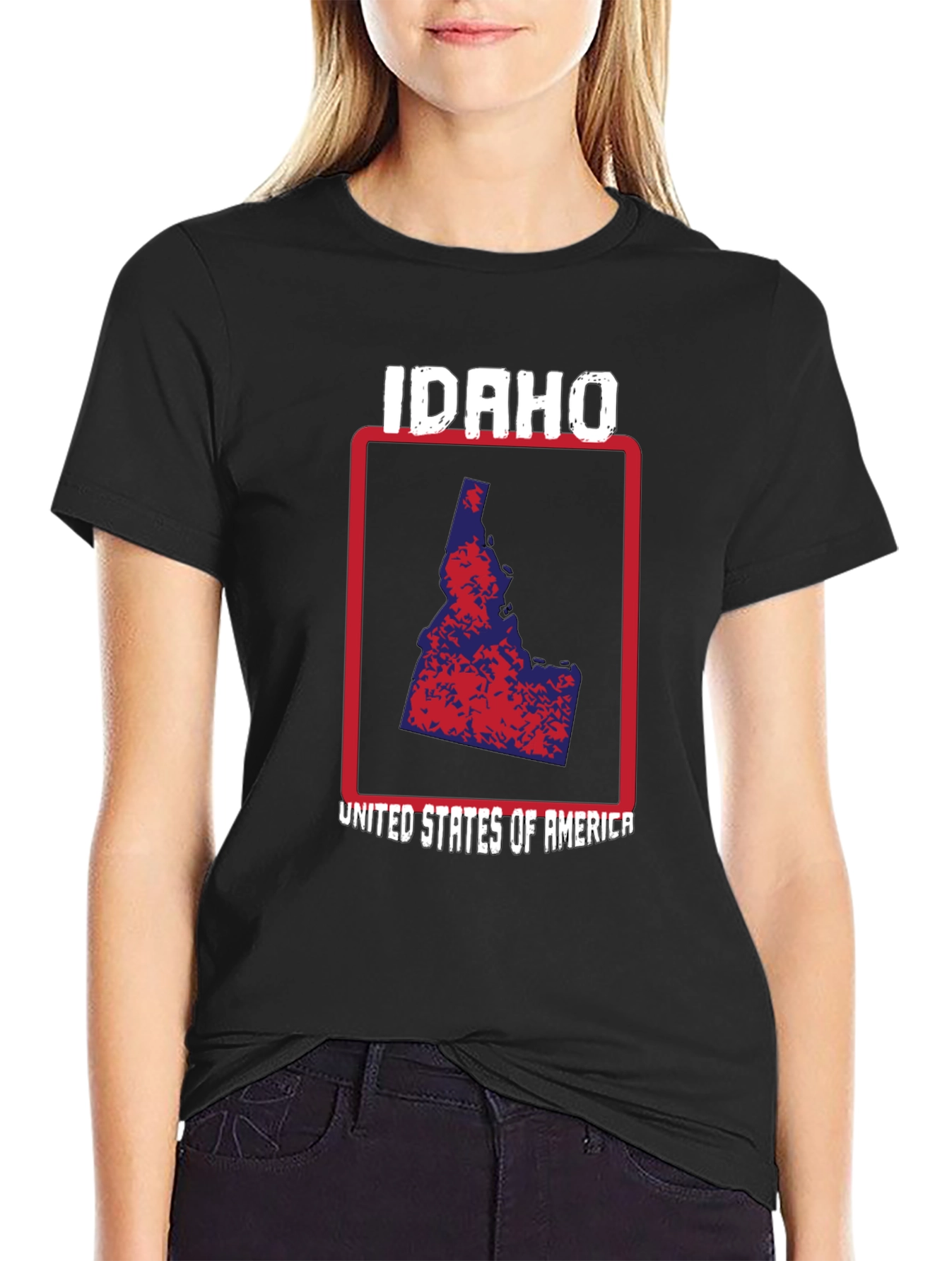 Idaho State Pride T-Shirt - USA Map Graphic Tee