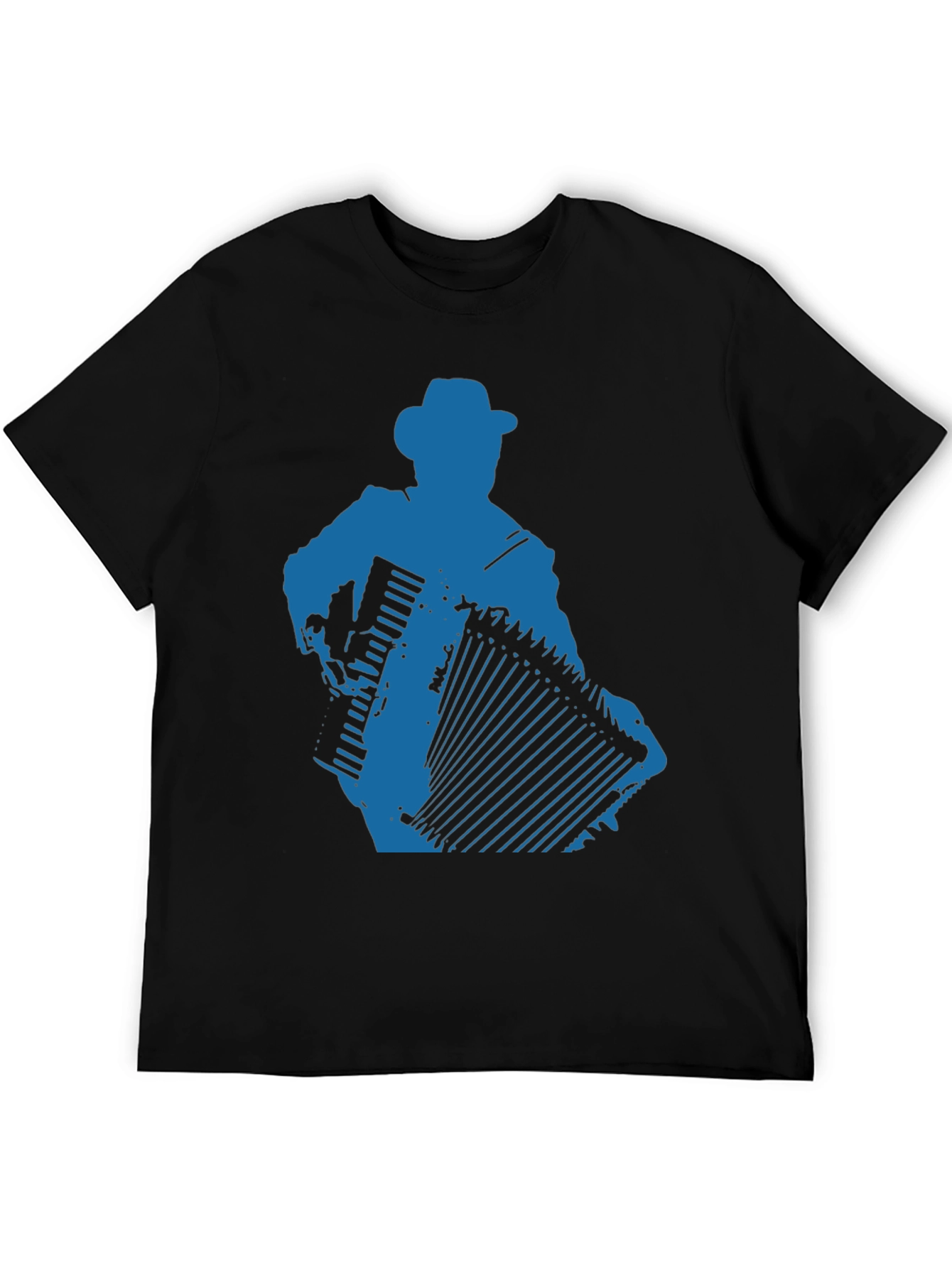 Accordion Player Graphic Tee - Black