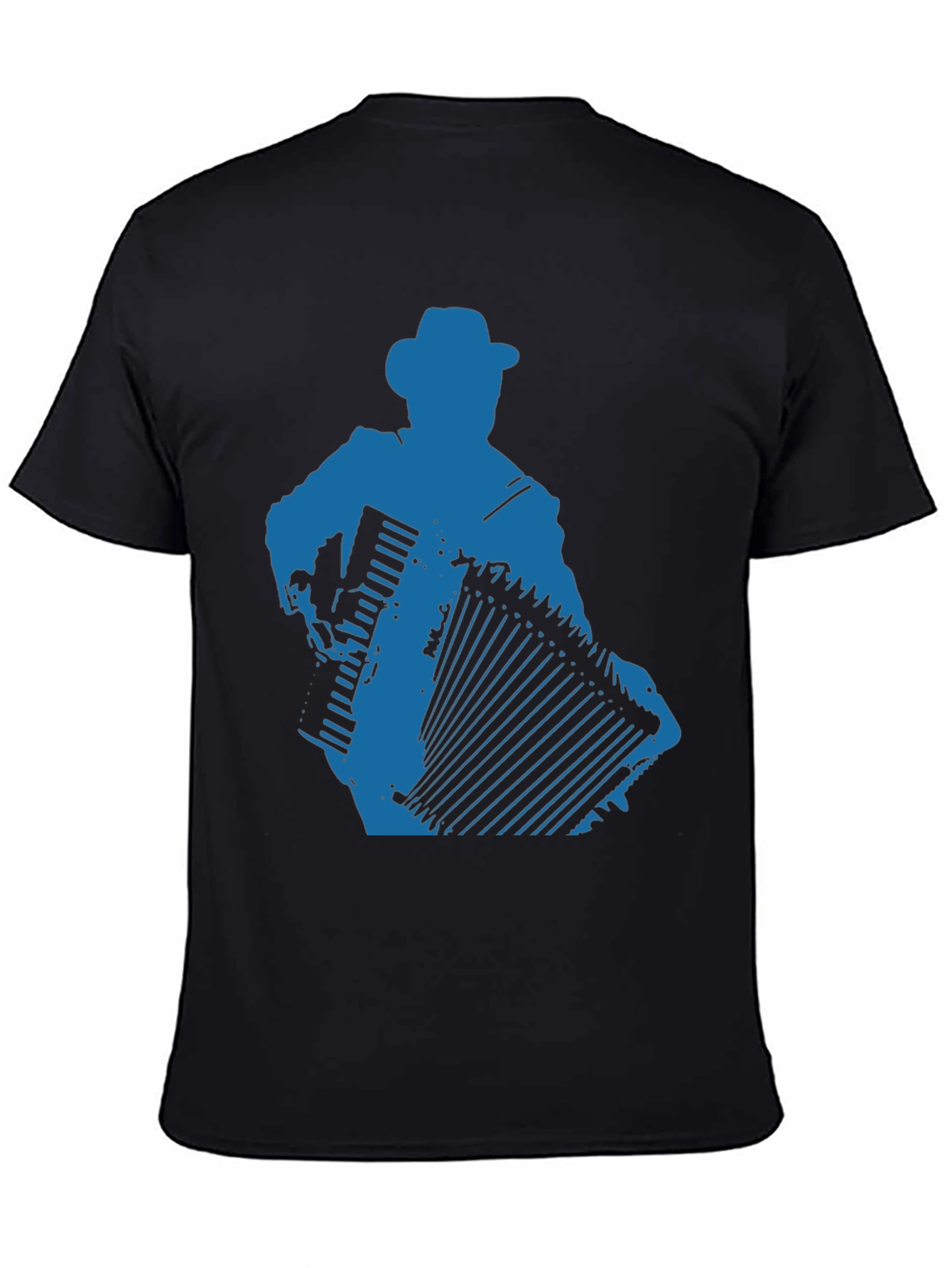 Accordion Player Graphic Tee - Black
