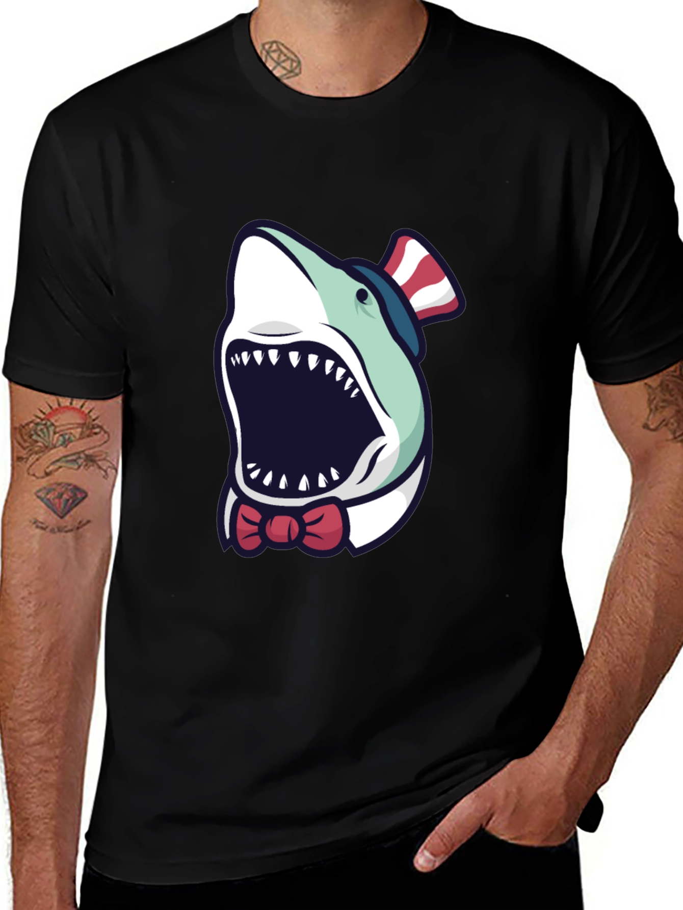 Patriotic Shark T-Shirt - USA Design