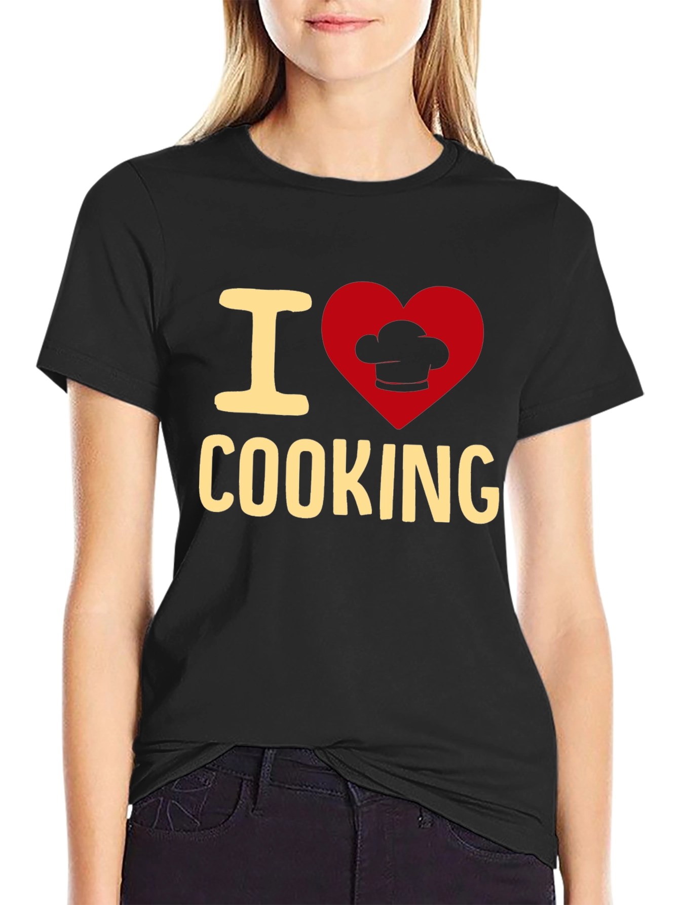 I Love Cooking T-Shirt - Chef Heart Design