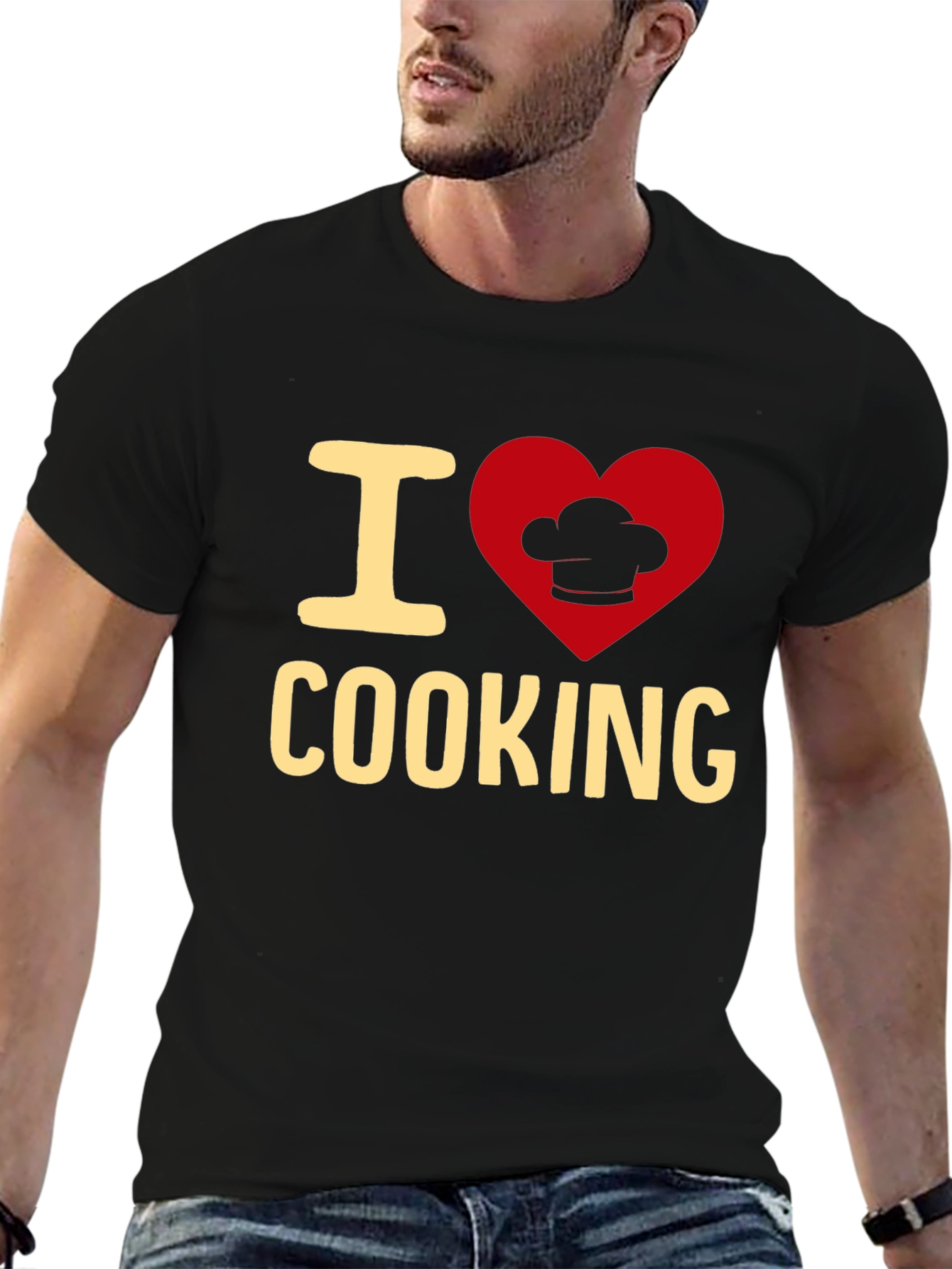 I Love Cooking T-Shirt - Chef Heart Design