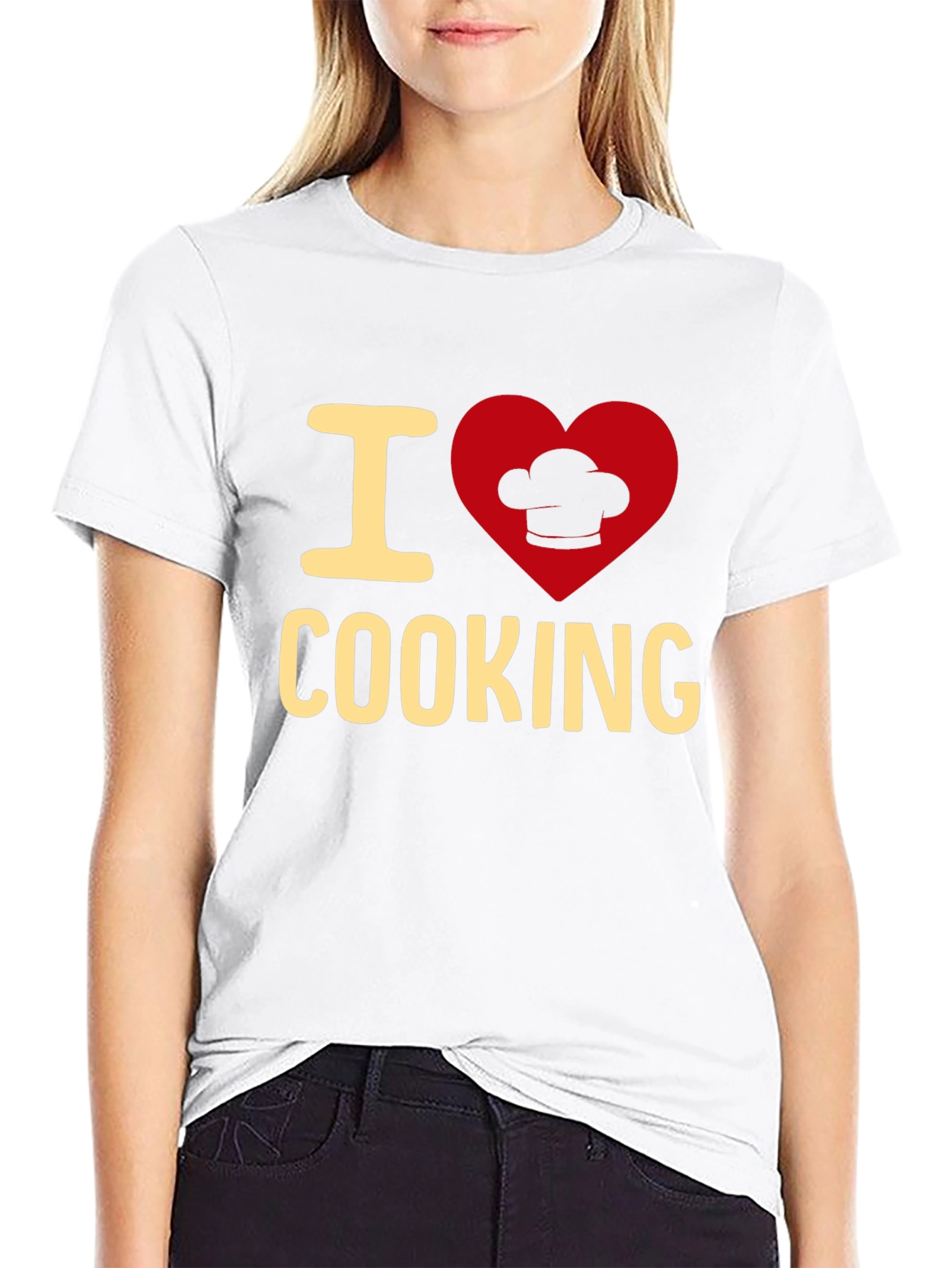 I Love Cooking T-Shirt - Chef Heart Design