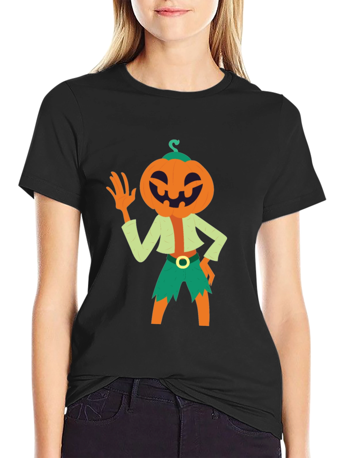 Pumpkin Character Graphic Tee