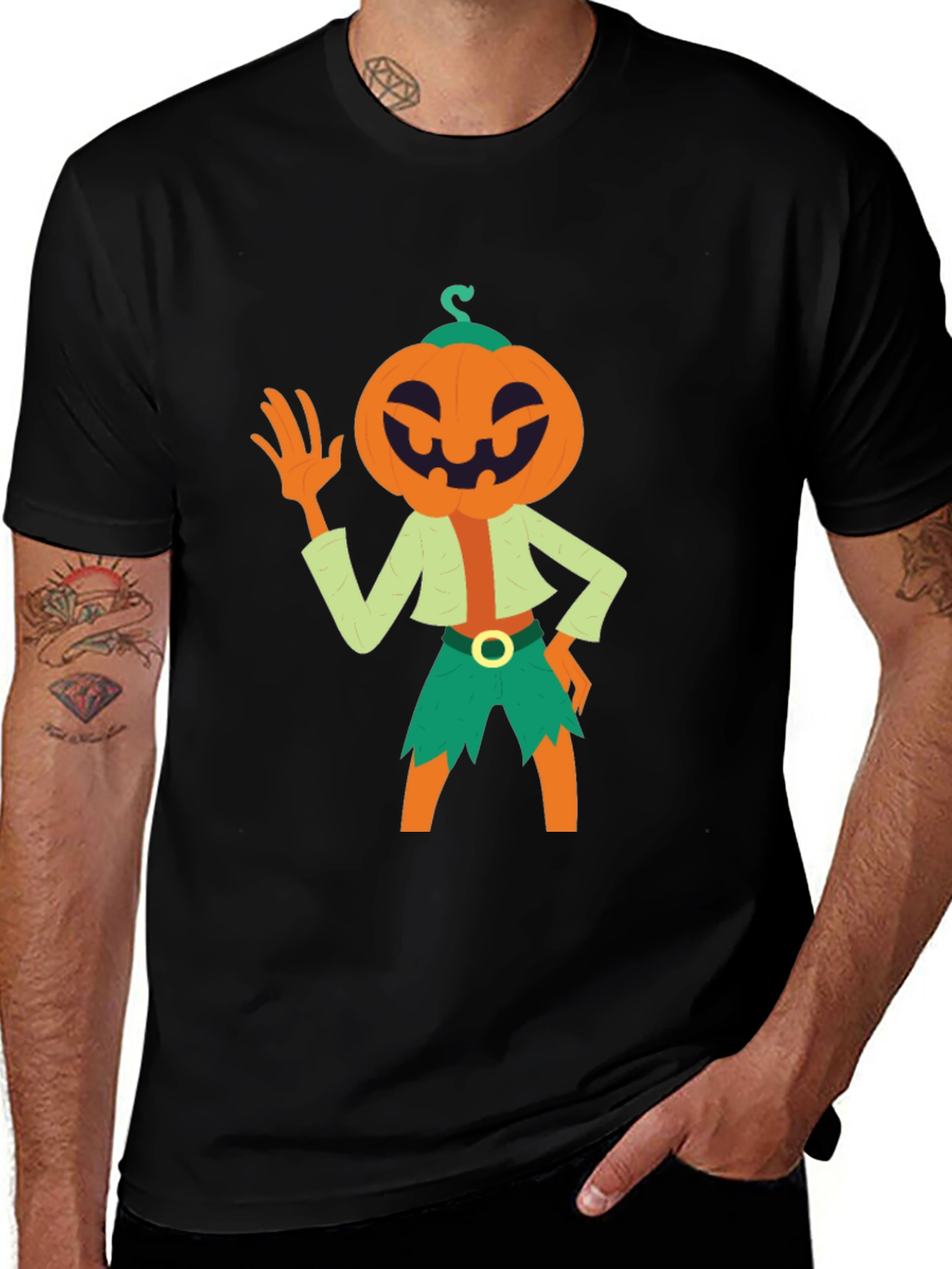 Pumpkin Character Graphic Tee