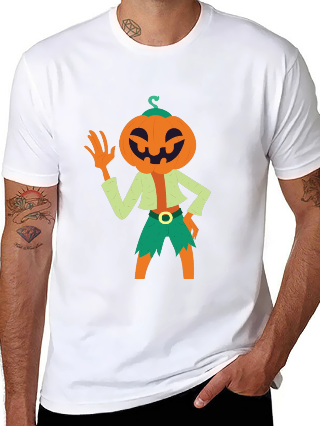 Pumpkin Character Graphic Tee