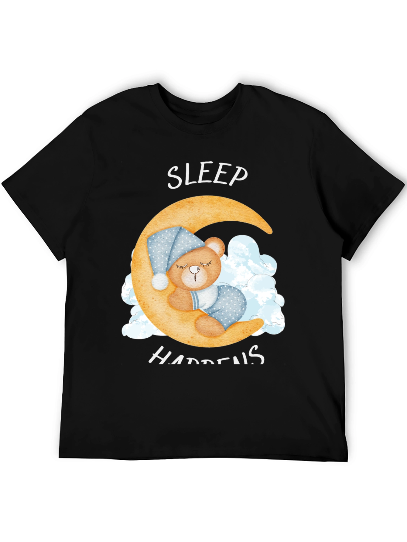 Sleep Happens T-Shirt - Crescent Moon Bear
