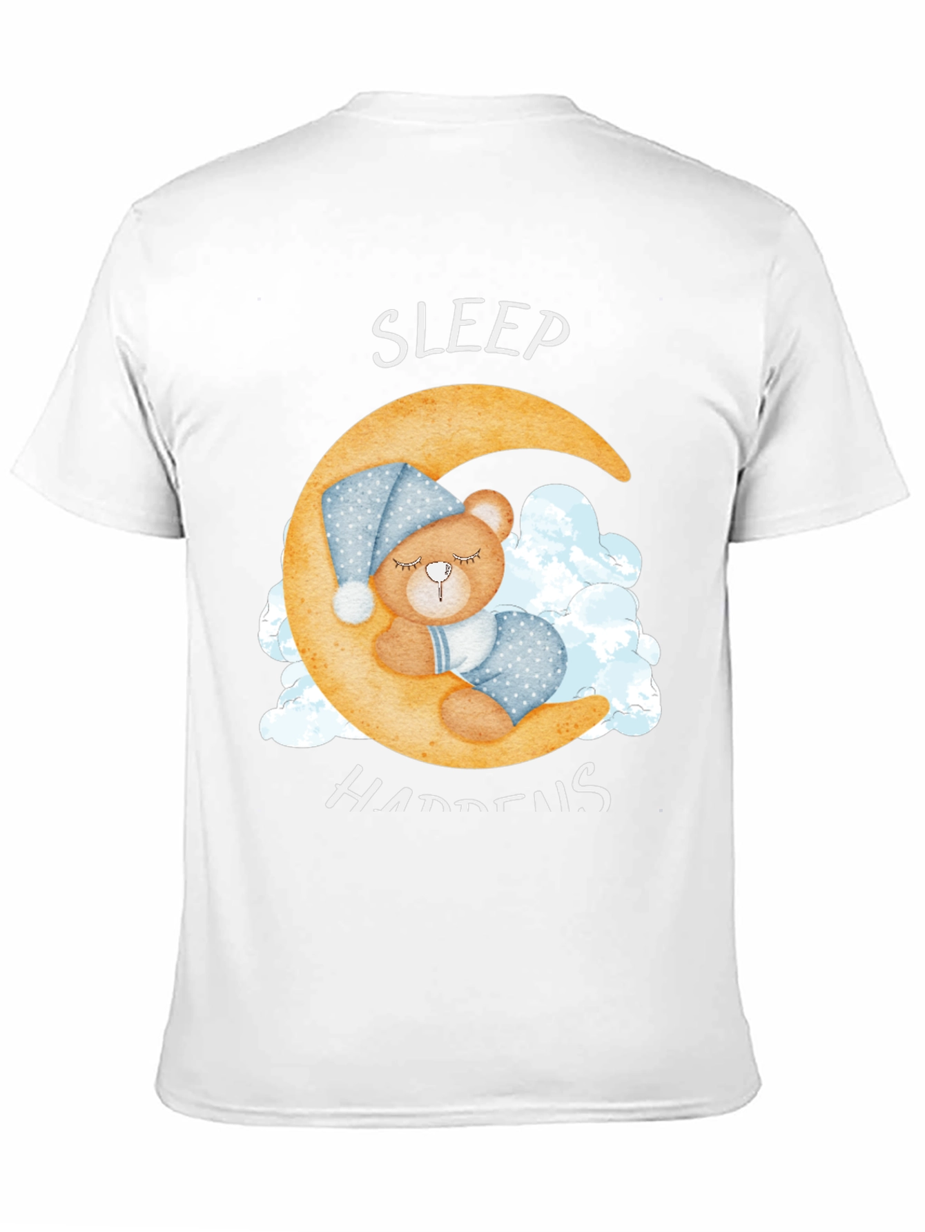 Sleep Happens T-Shirt - Crescent Moon Bear