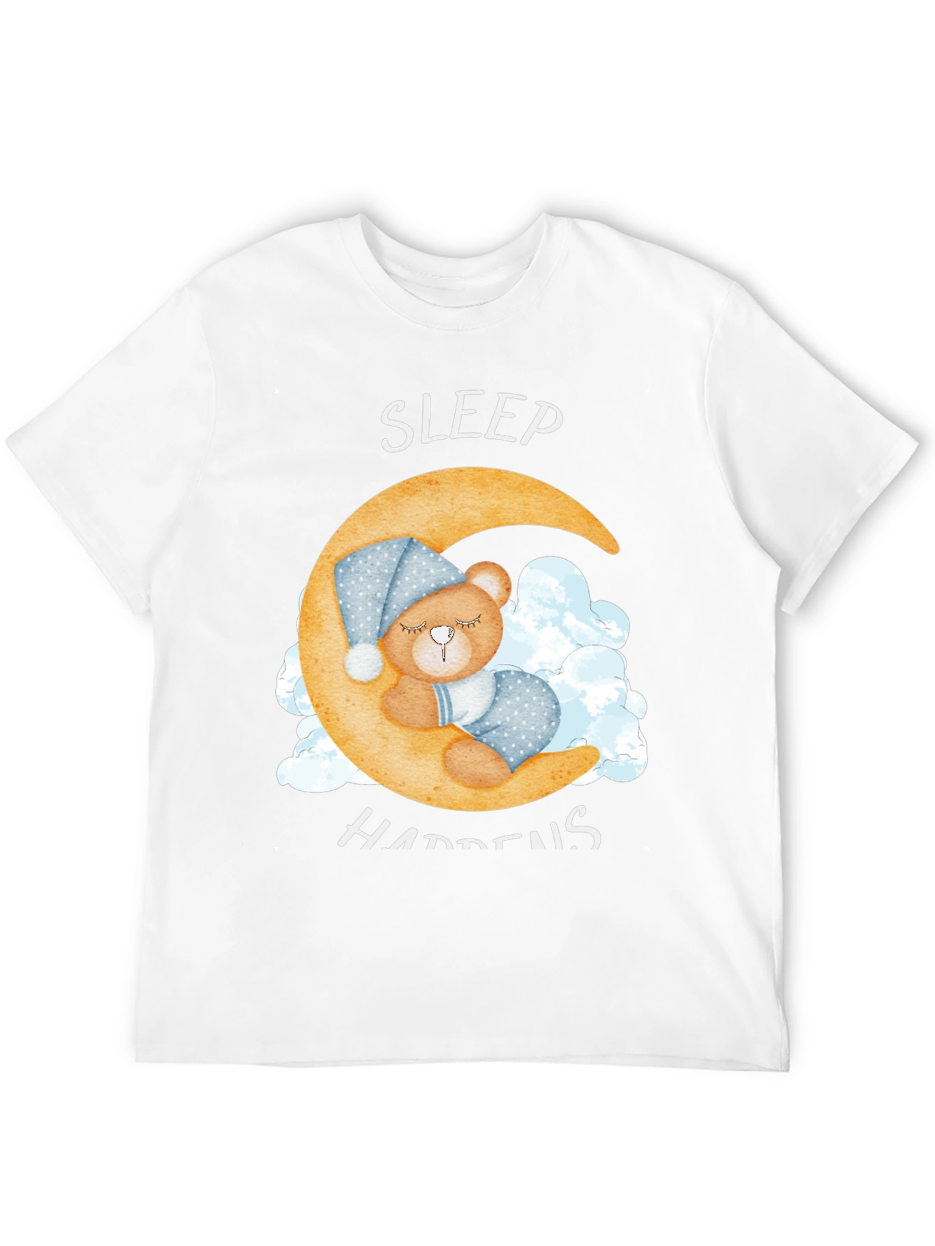 Sleep Happens T-Shirt - Crescent Moon Bear