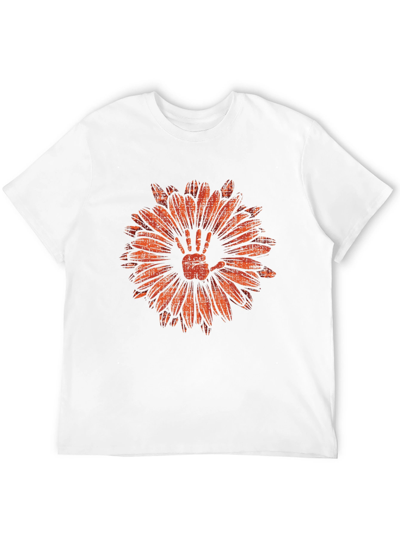 Hand Flower Graphic Tee - Mens Black T-Shirt