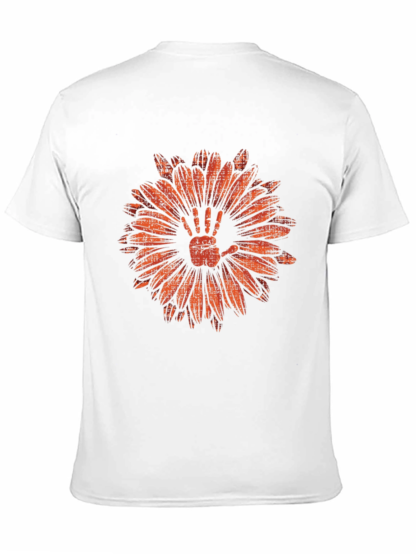 Hand Flower Graphic Tee - Mens Black T-Shirt