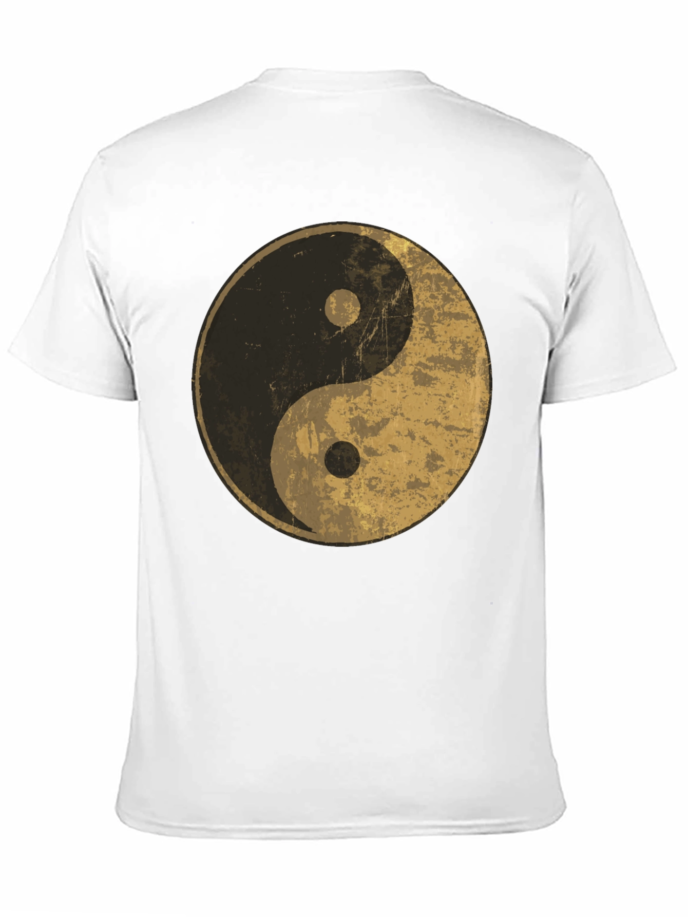 Yin Yang Graphic Tee - Distressed Design