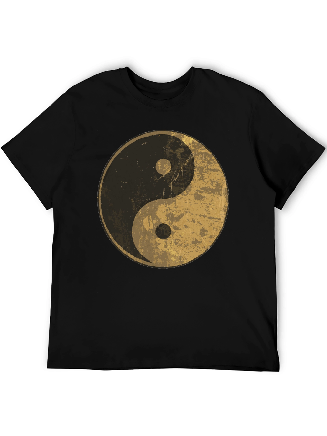 Yin Yang Graphic Tee - Distressed Design