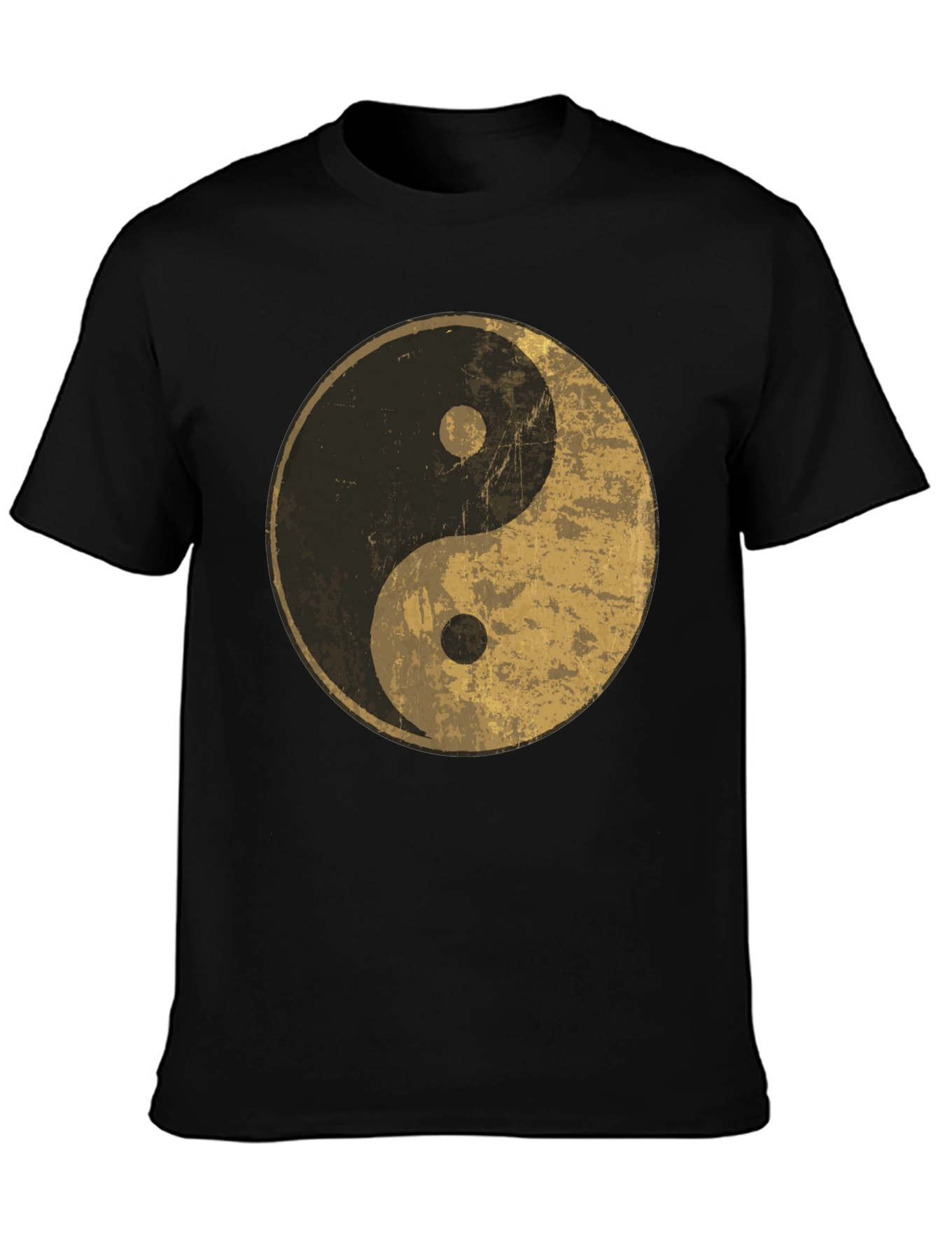 Yin Yang Graphic Tee - Distressed Design