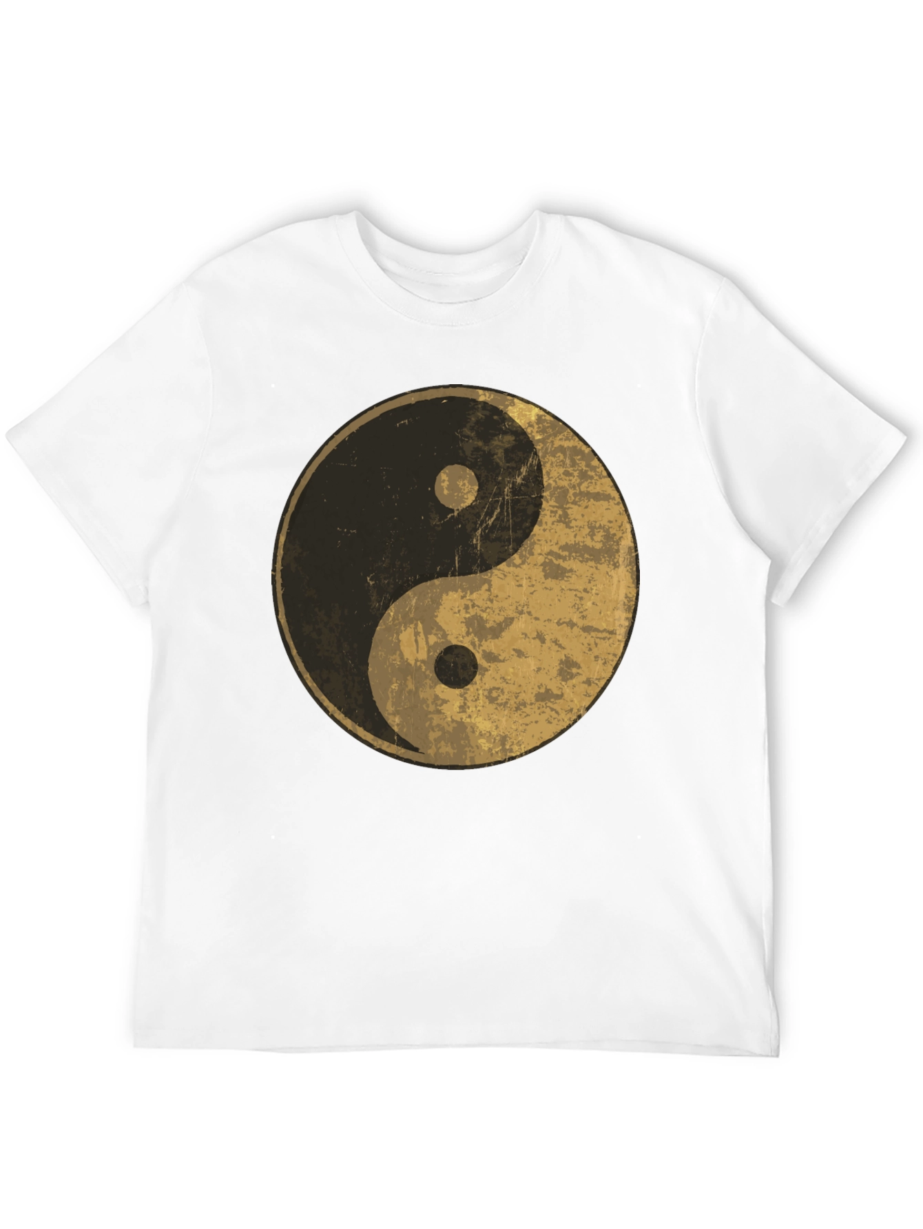 Yin Yang Graphic Tee - Distressed Design