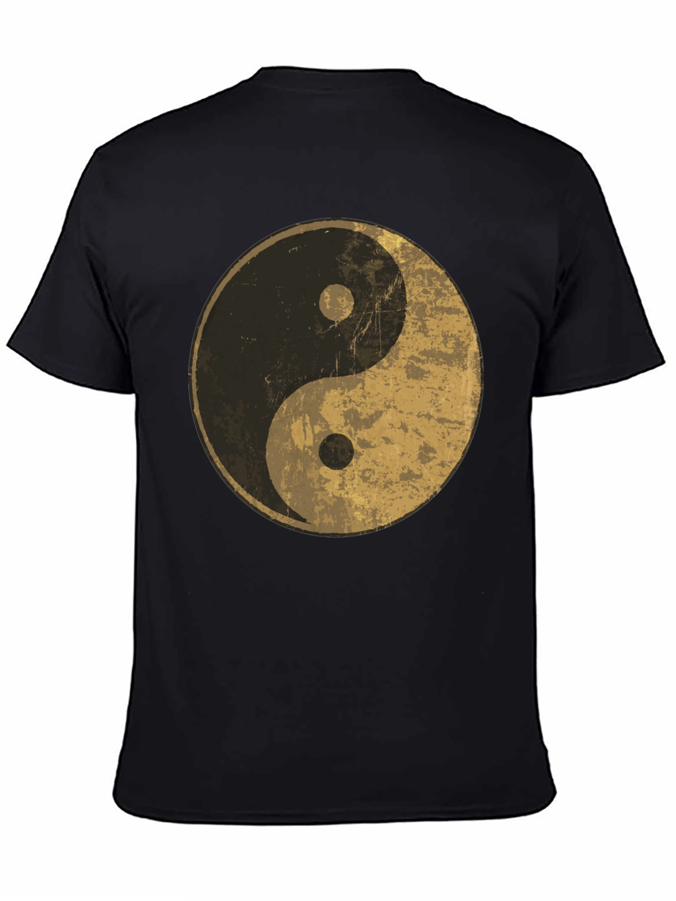 Yin Yang Graphic Tee - Distressed Design