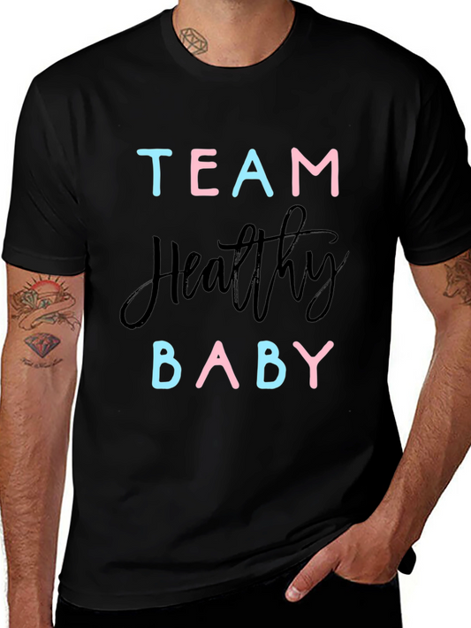 Team Healthy Baby Gender Reveal T-Shirt