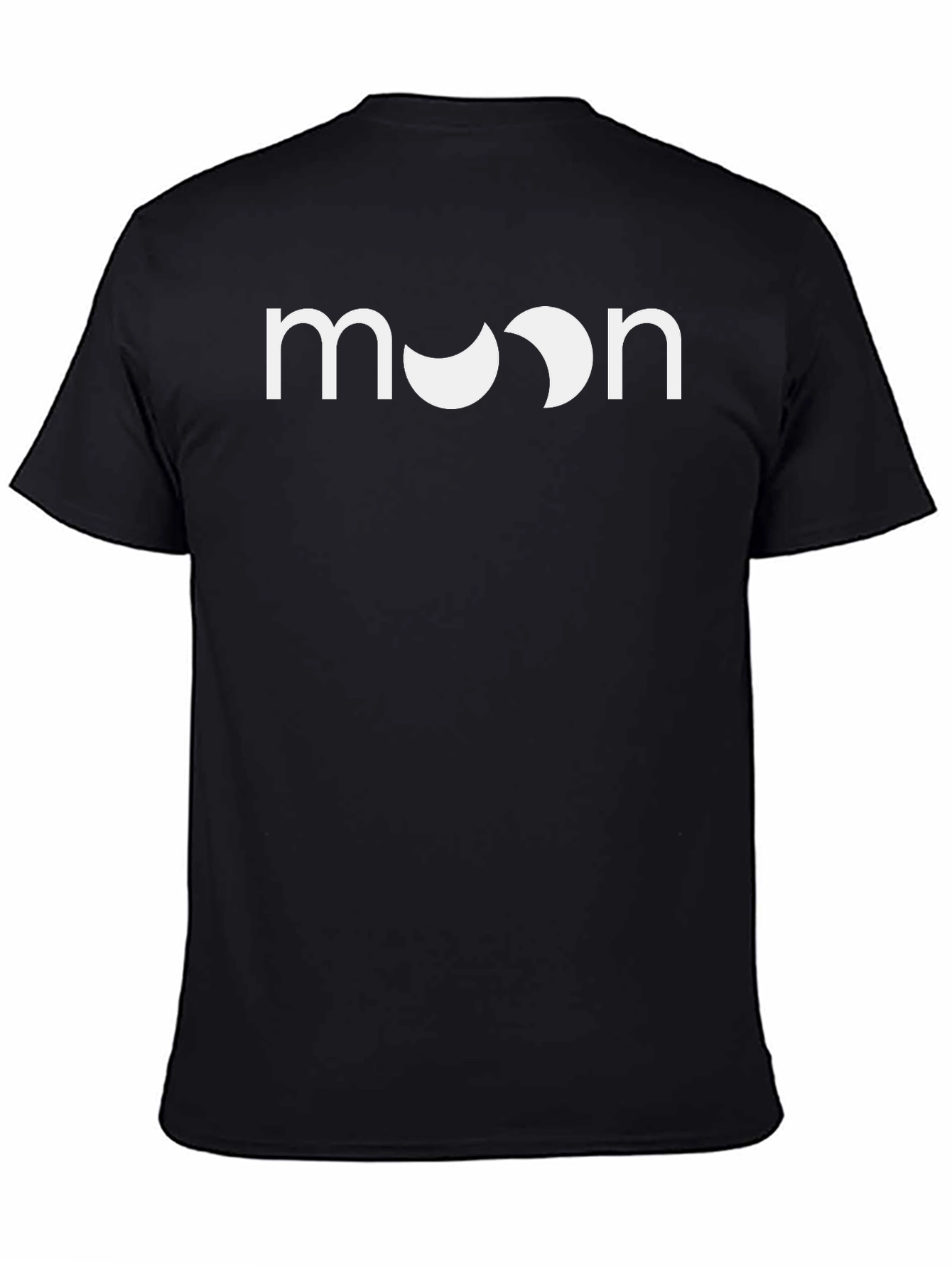 Moon Graphic Tee - Black Cotton Blend