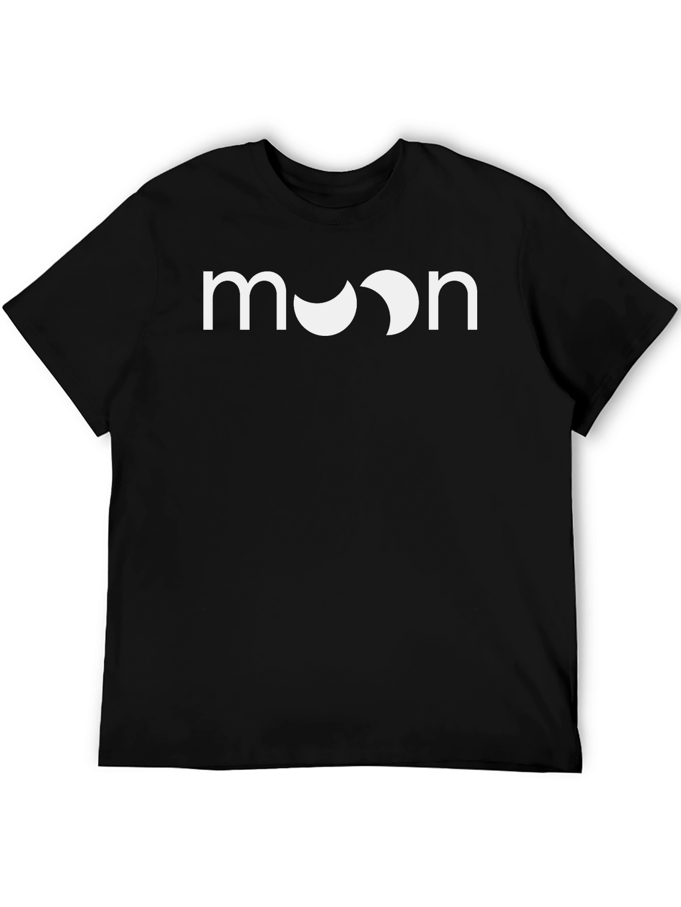 Moon Graphic Tee - Black Cotton Blend