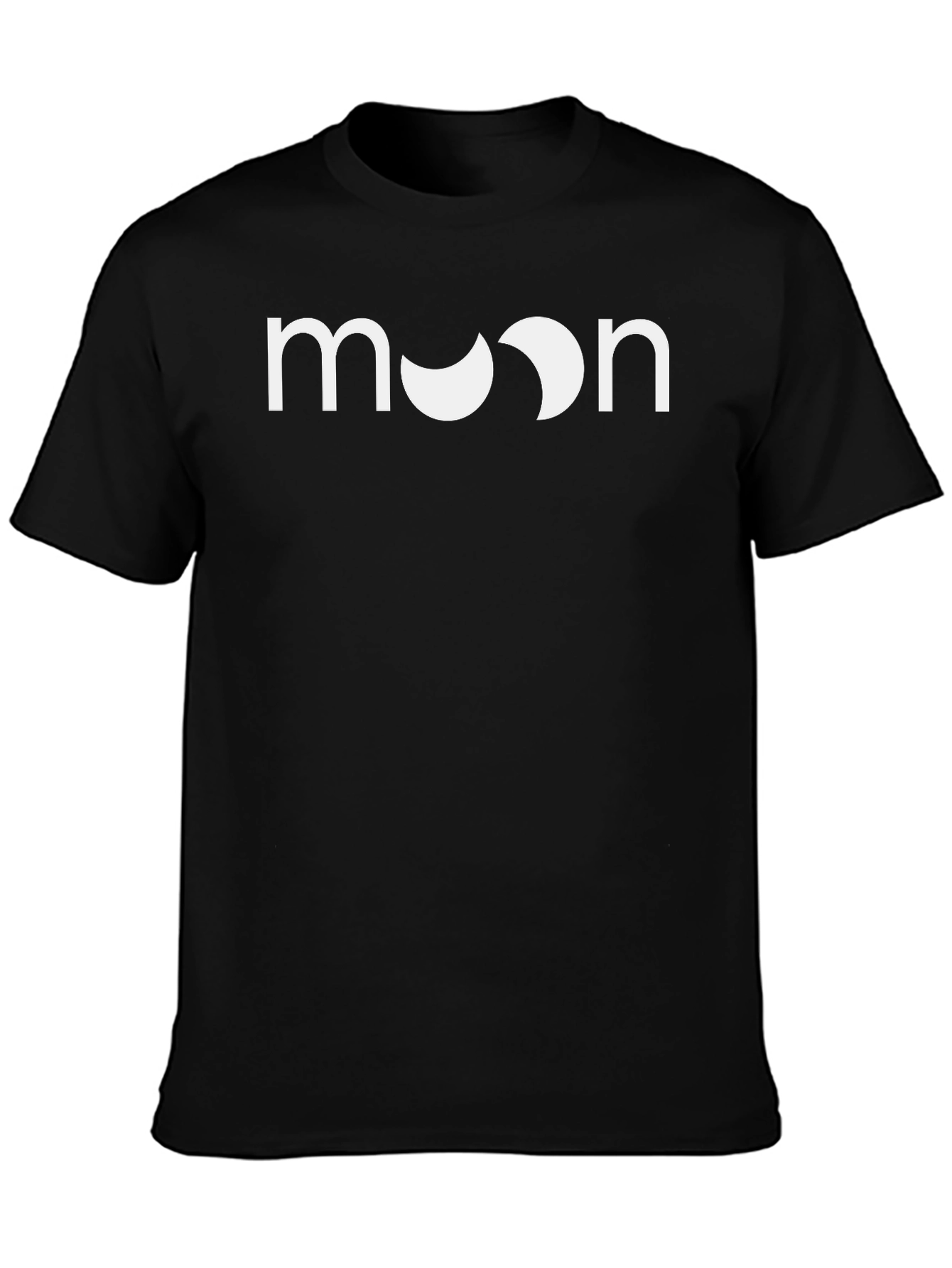 Moon Graphic Tee - Black Cotton Blend