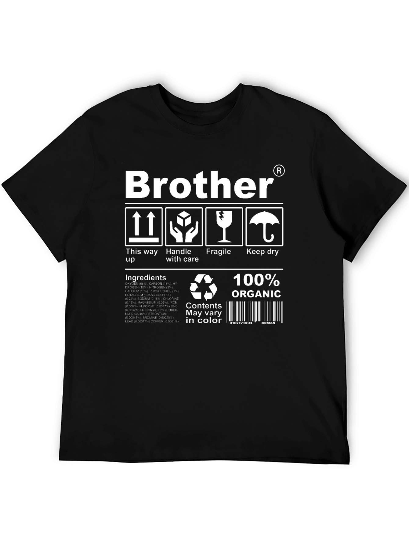 Brother Organic T-Shirt: Handle with Care