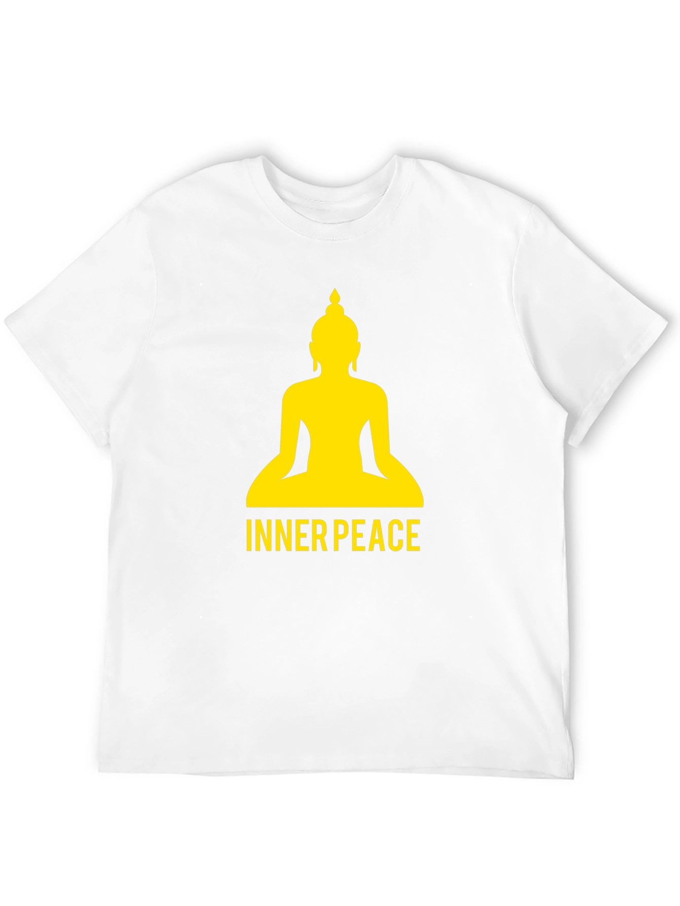 Inner Peace Buddha Graphic Black T-Shirt