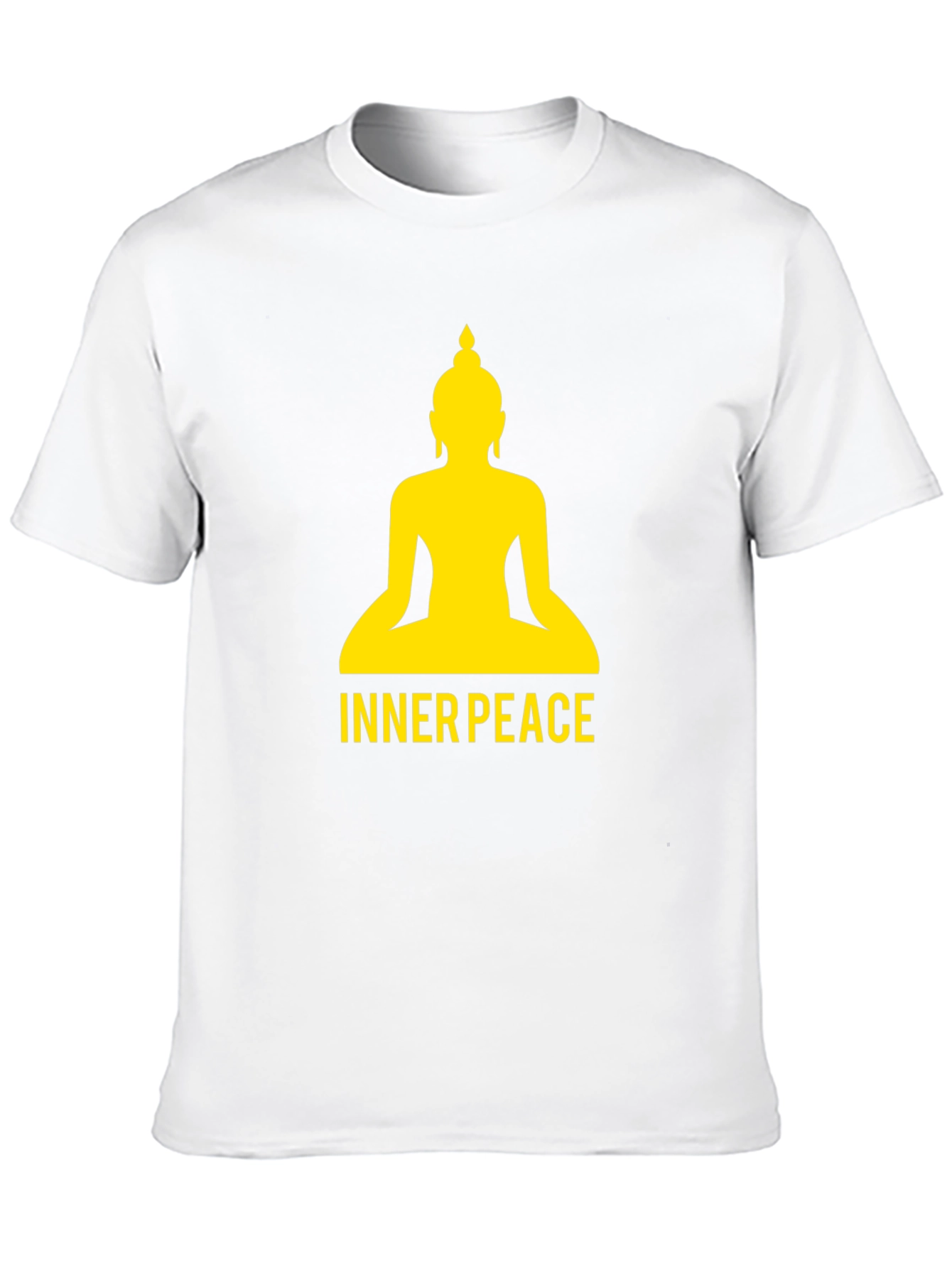Inner Peace Buddha Graphic Black T-Shirt