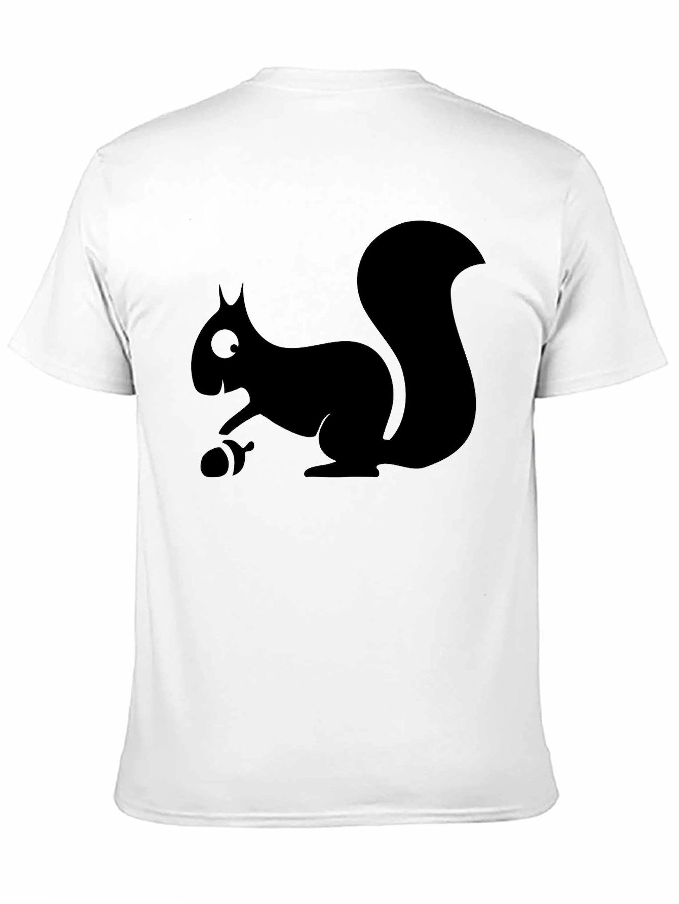 Black Squirrel Graphic Tee - Casual Cotton T-Shirt