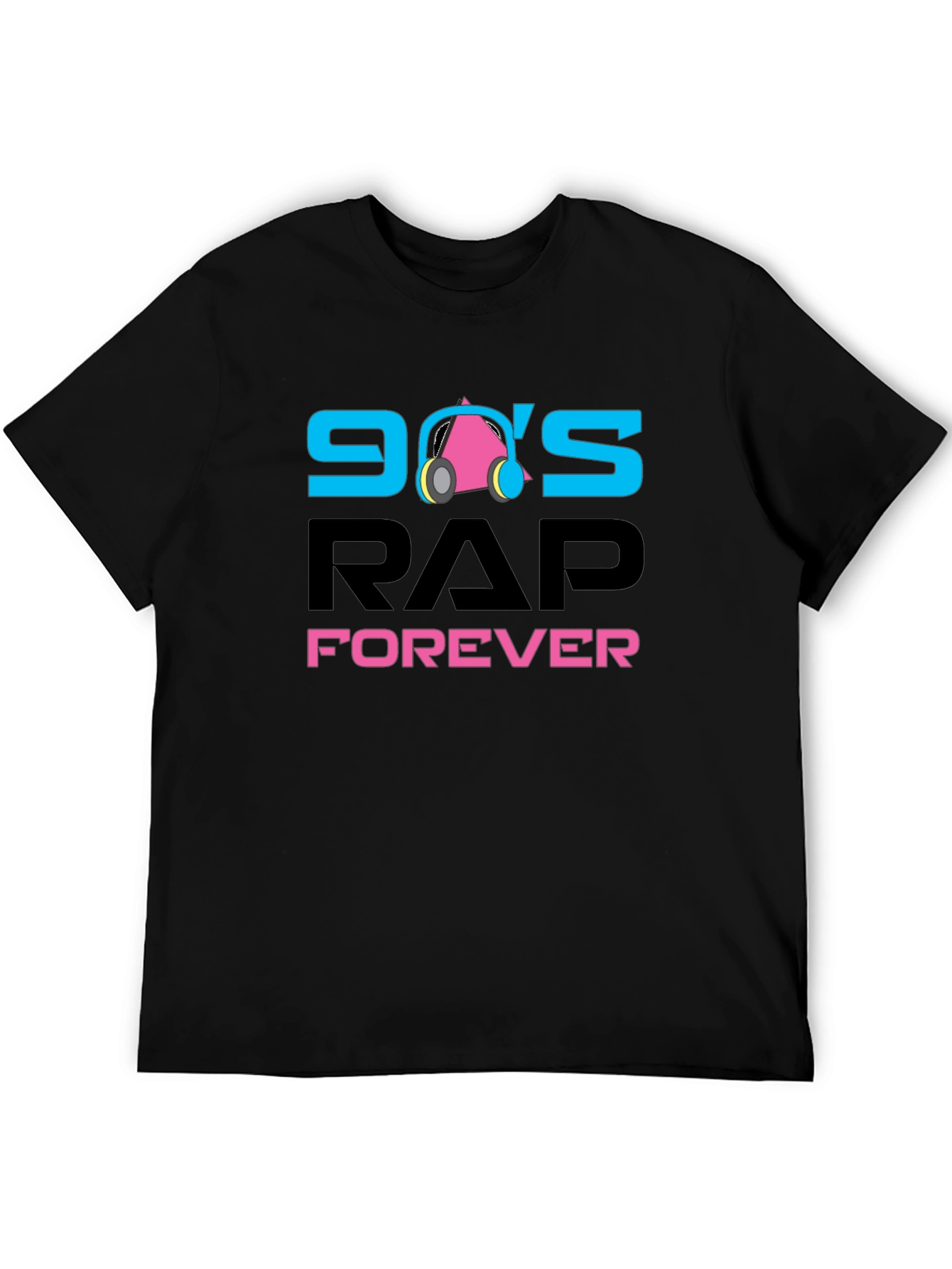 90s Rap Forever Black T-Shirt